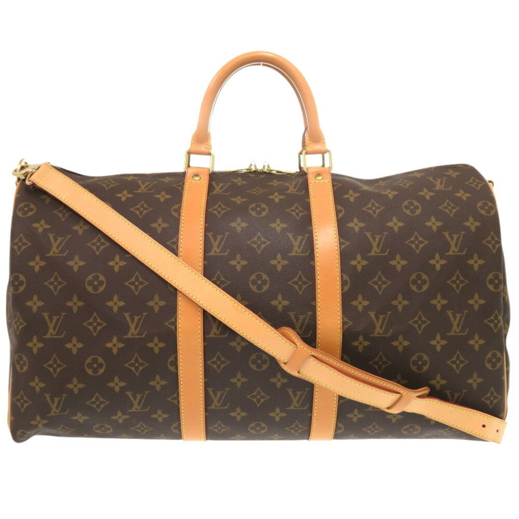 Louis Vuitton Keepall Bandouliere 50 Monogram Boston Bag LV 0655