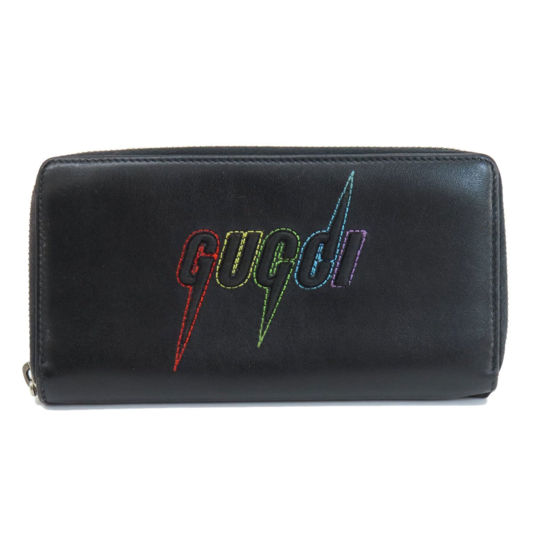 Gucci Embroidered Long Wallet Leather