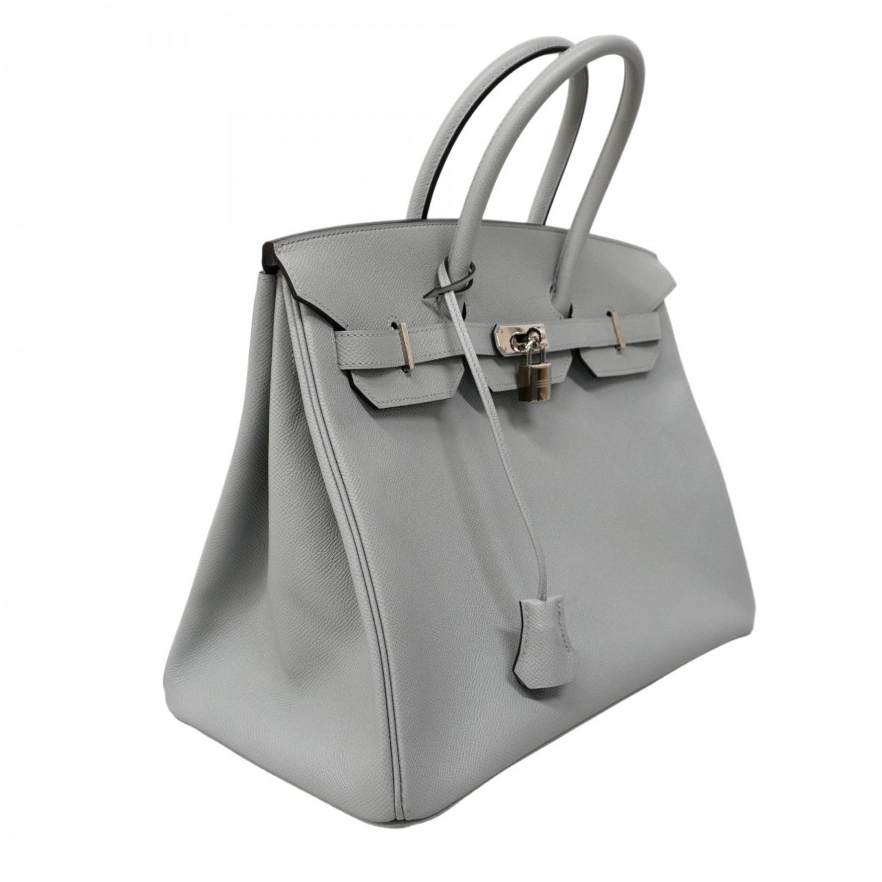 Hermes Hermès Birkin 35 handbag in Epsom leather with blue glacier and a T-stamp for women
