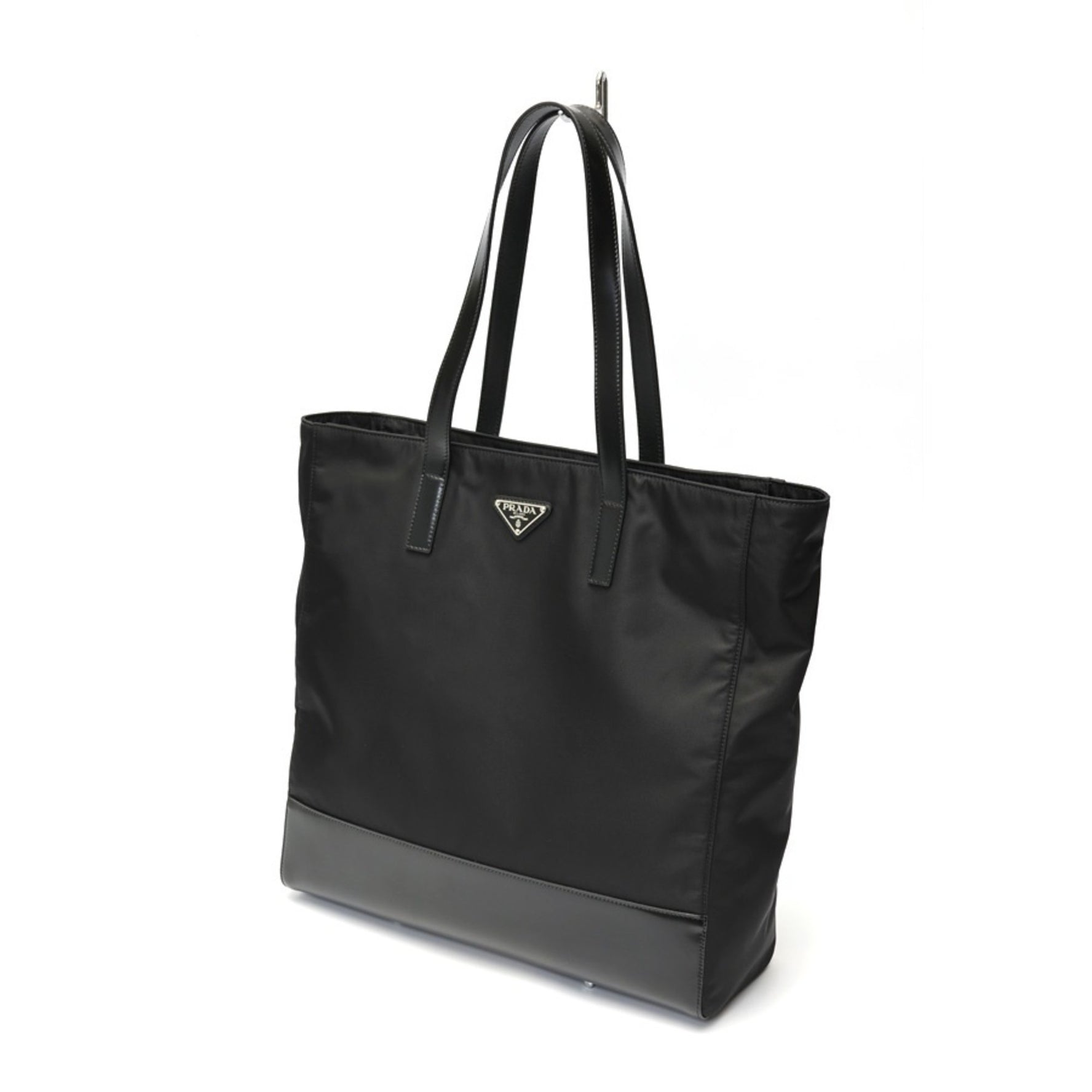 PRADA Re-Nylon Tote Bag Nylon Glass Leather