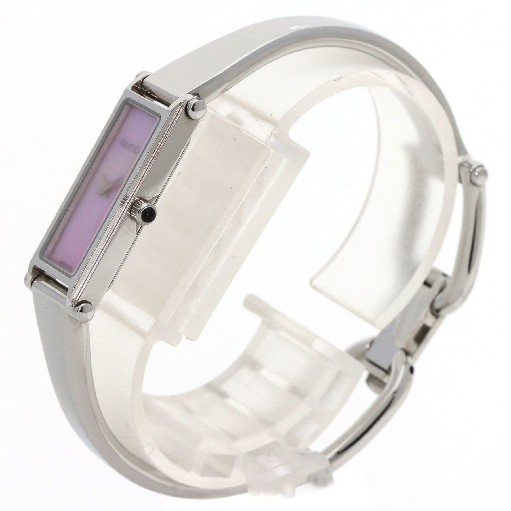 Gucci Square Face Watch Stainless Steel SS Ladies