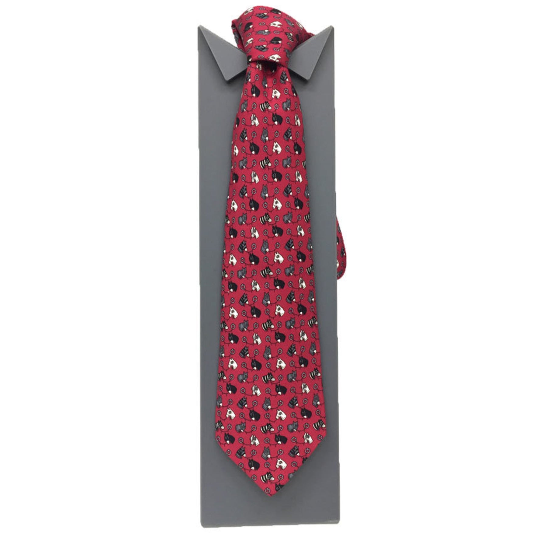 Hermes Tie Silk Twill Horse