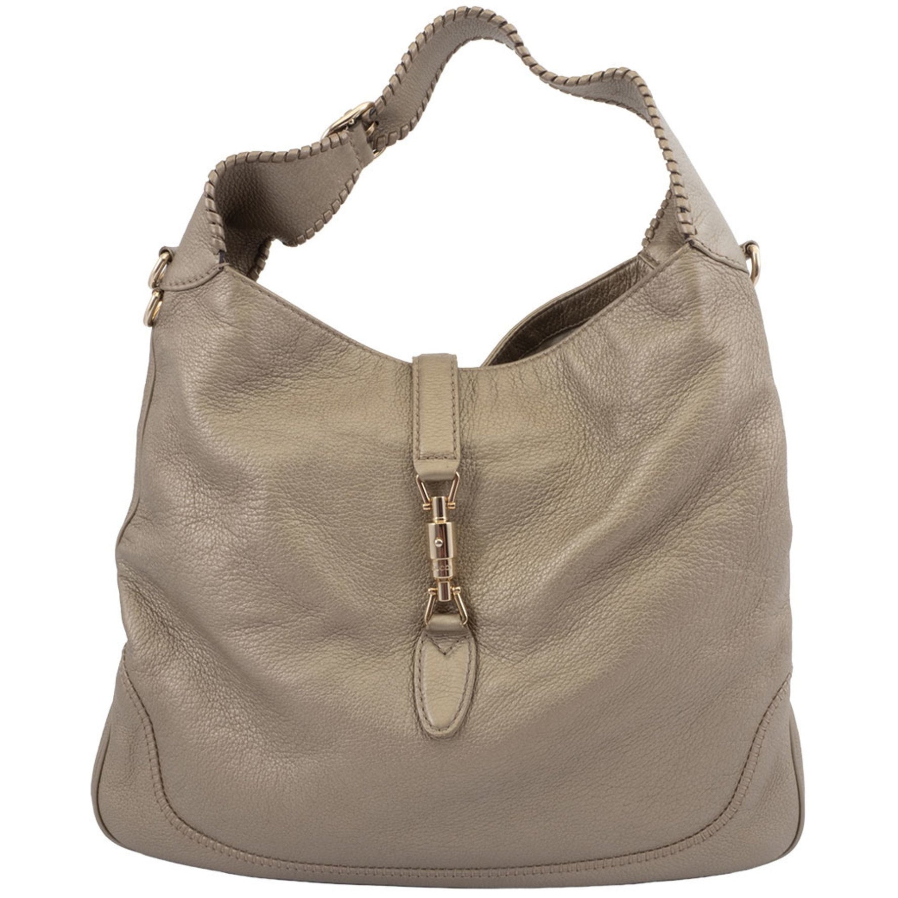 Gucci New Jackie Shoulder Bag Leather Metallic Hobo