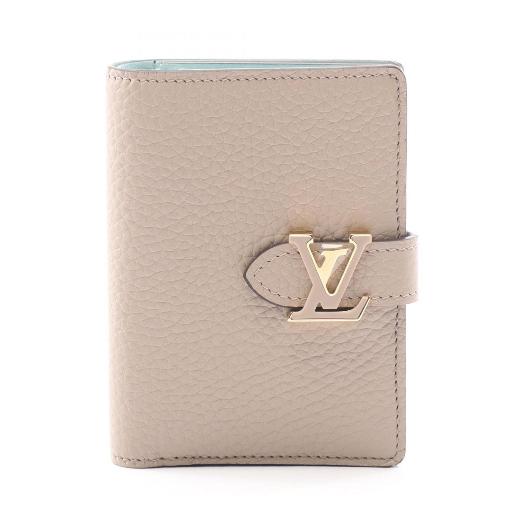 Louis Vuitton LV Vertical Wallet Compact Galle Bifold Leather
