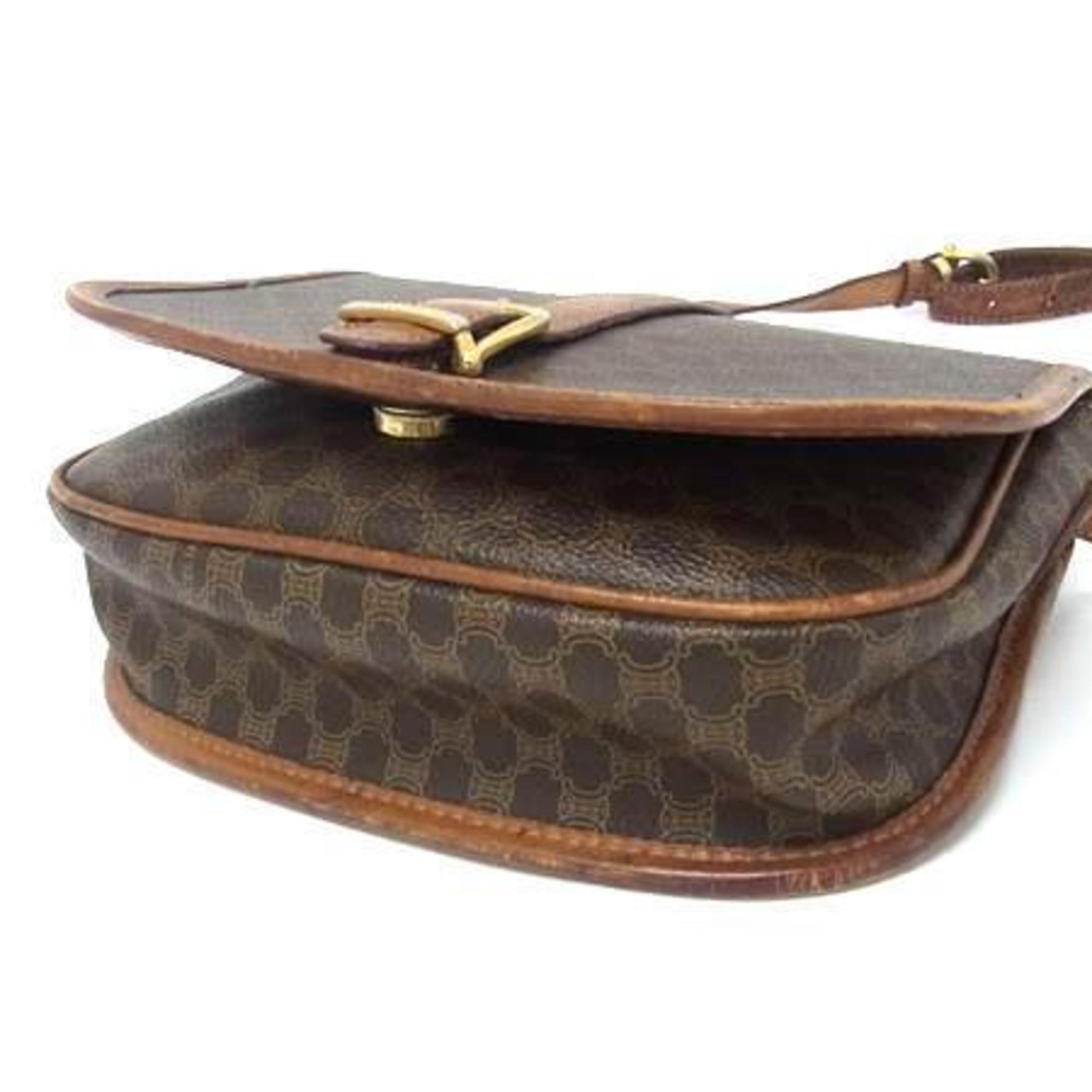 CELINE Macadam Shoulder Bag - Leather