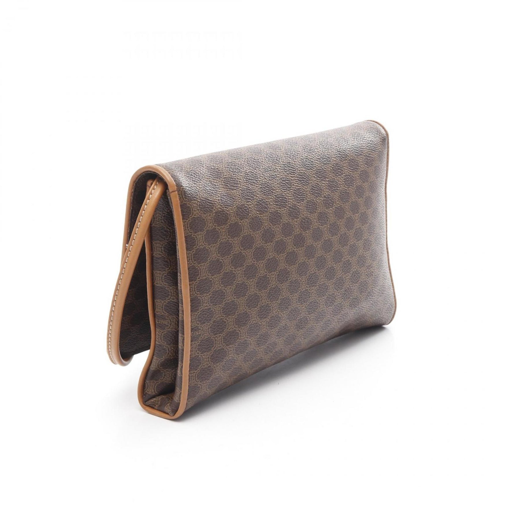 Celine Macadam Shoulder Bag, Coated Canvas and Leather