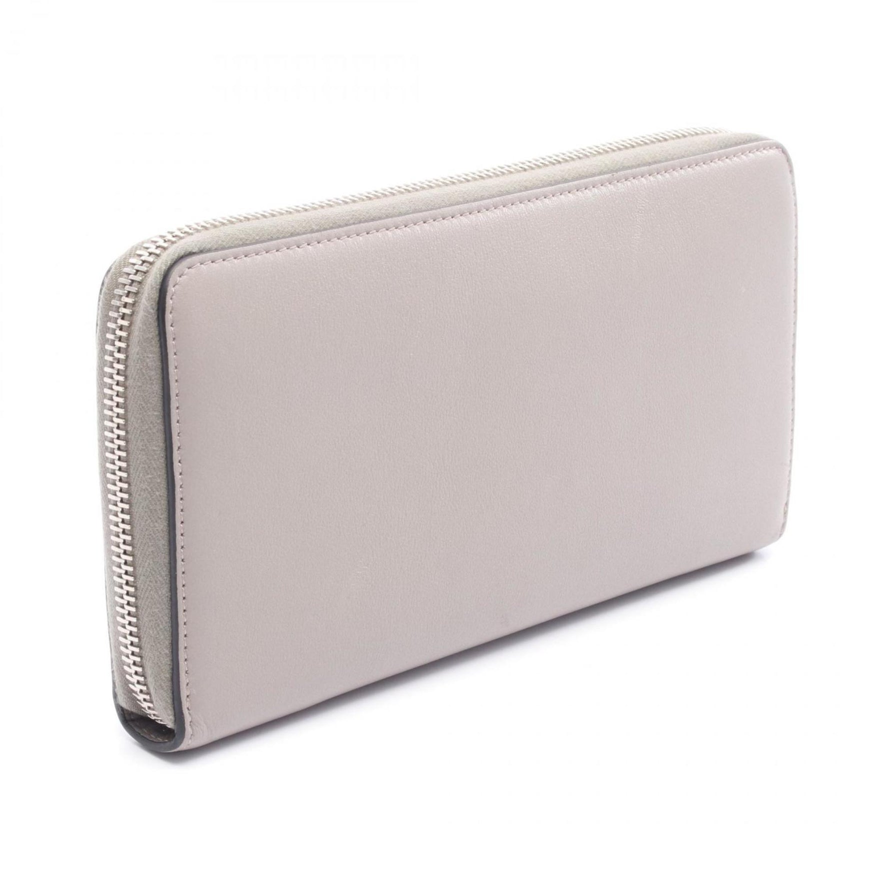 Valentino Garavani V Logo Signature Round Long Wallet, Leather