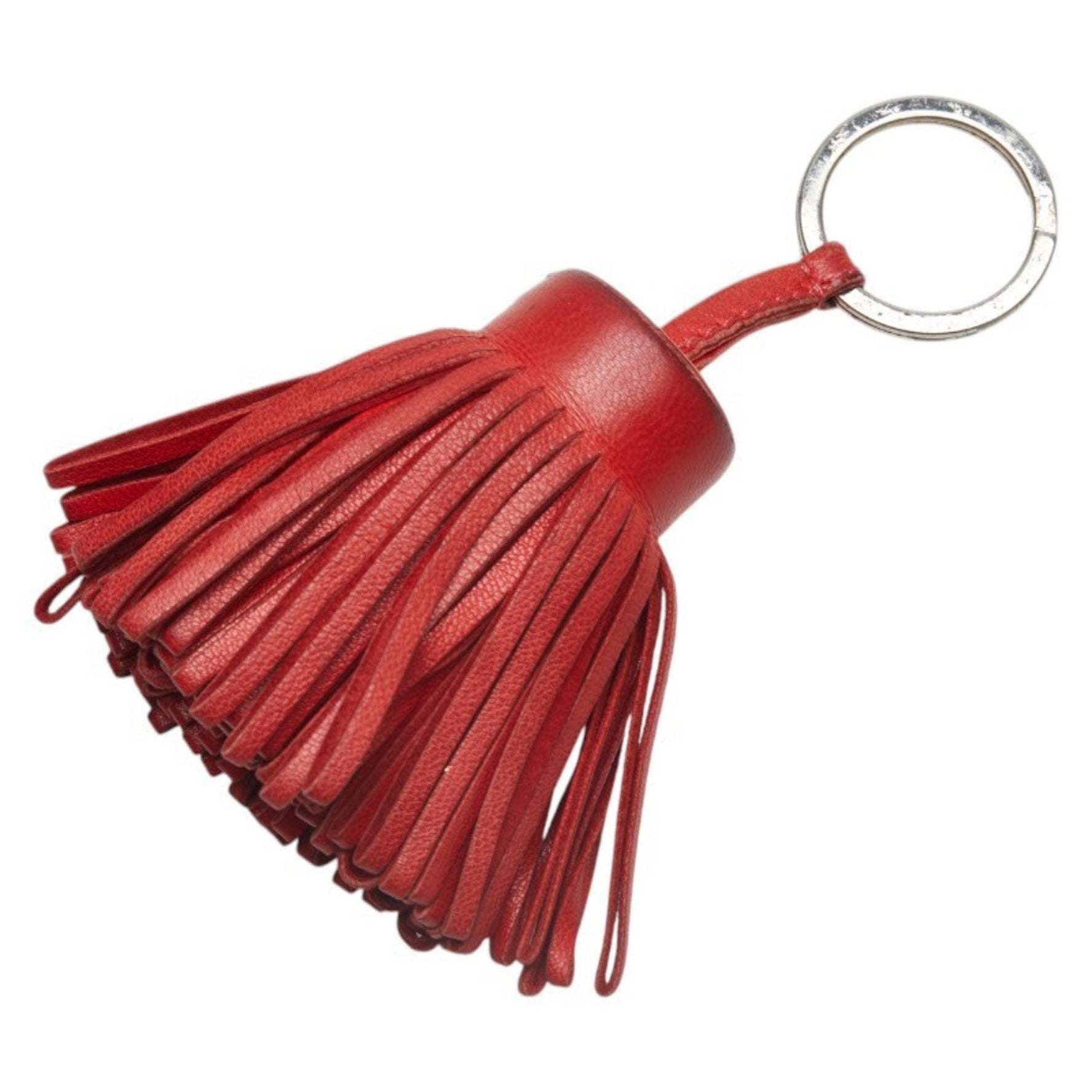 Hermes Carmen Charm Keychain Red Anjo Miro