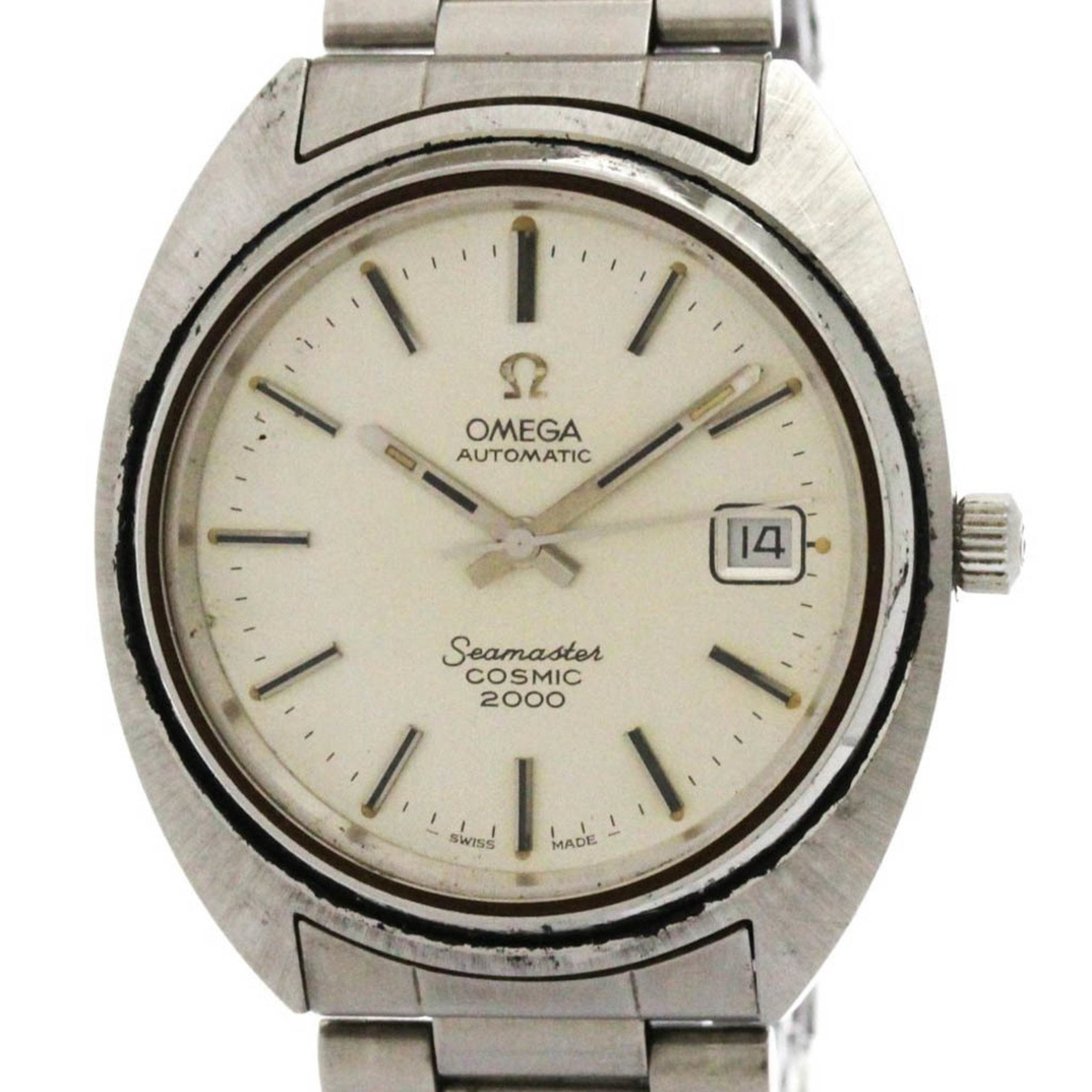 OMEGA Seamaster Cosmic 2000 Cal 1012 Steel Automatic Watch 166.128 Vintage
