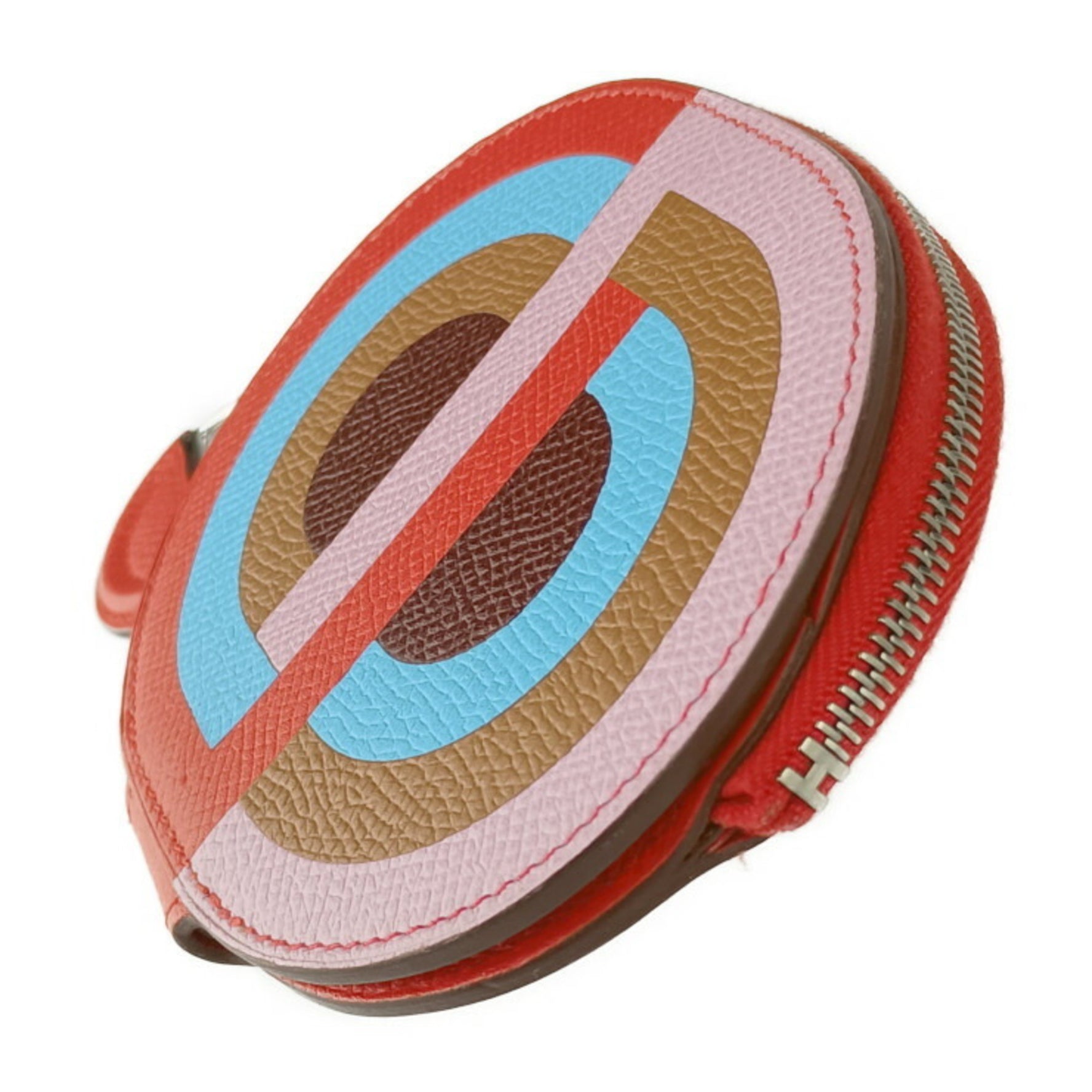 HERMES Coin Purse Business Card Case/Card Case IN THE LOOP MINI Wallet/Coin ROUGE DE COEUR Epsom Leather Bi-Fold