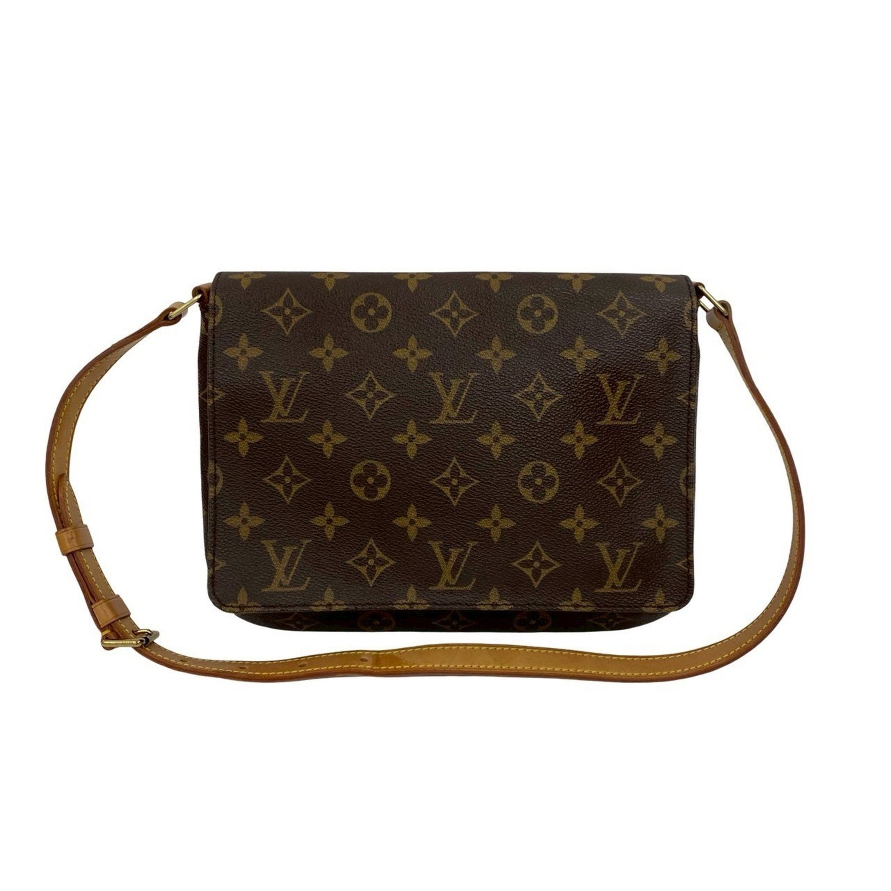 Louis Vuitton Musette Tango Monogram Leather Semi-One Shoulder Bag, 221-5