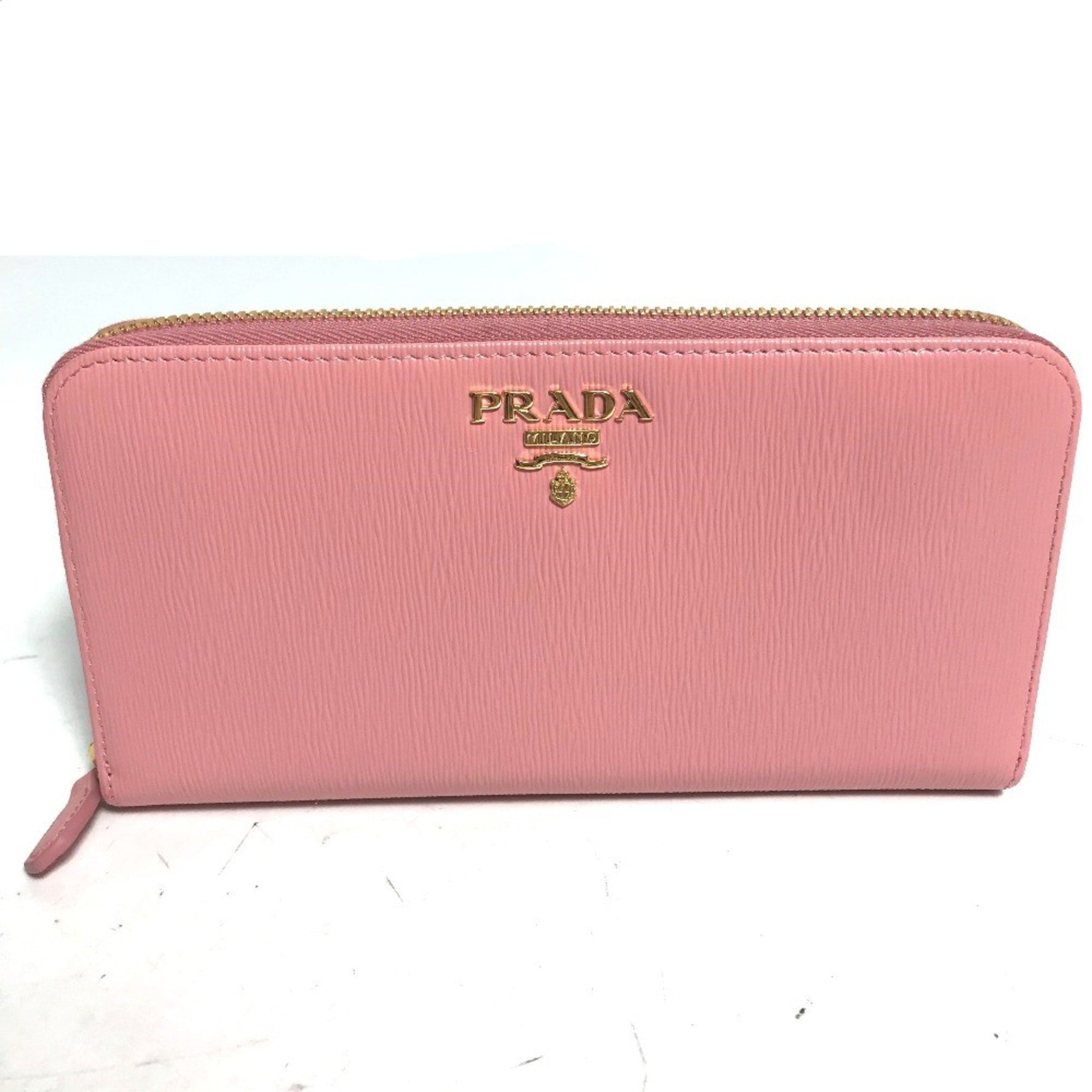 PRADA logo Zip Around Long Wallet