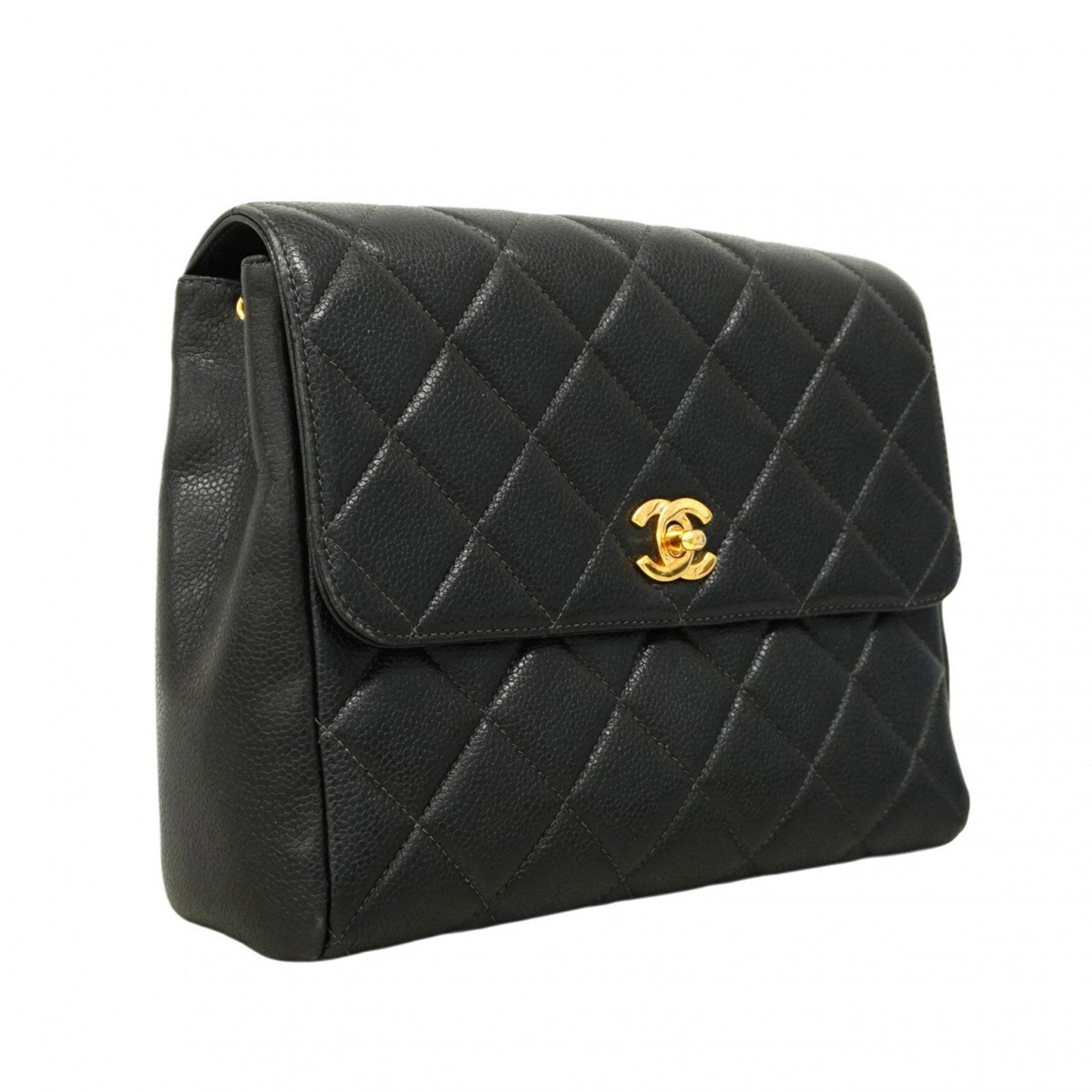 Chanel Matelasse Shoulder Bag with Chain, Caviar Skin
