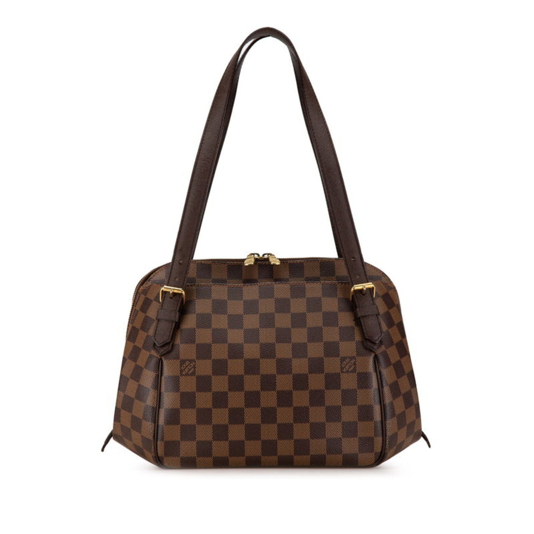 Louis Vuitton Damier Belem MM Handbag PVC Leather