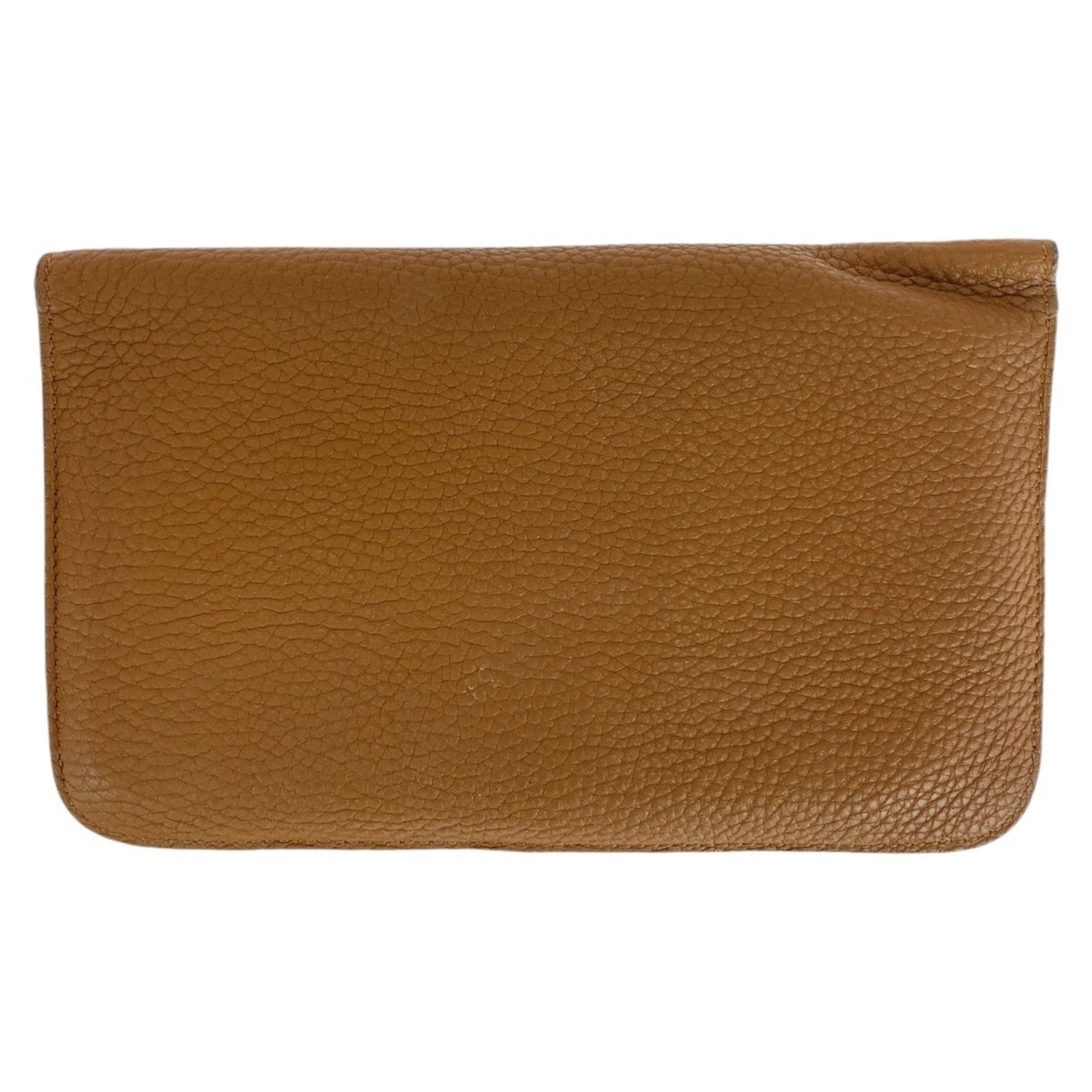 HERMES Dogon GM Gold, Light Brown, Camel, Silver Hardware, Togo Long Wallet, K Stamp