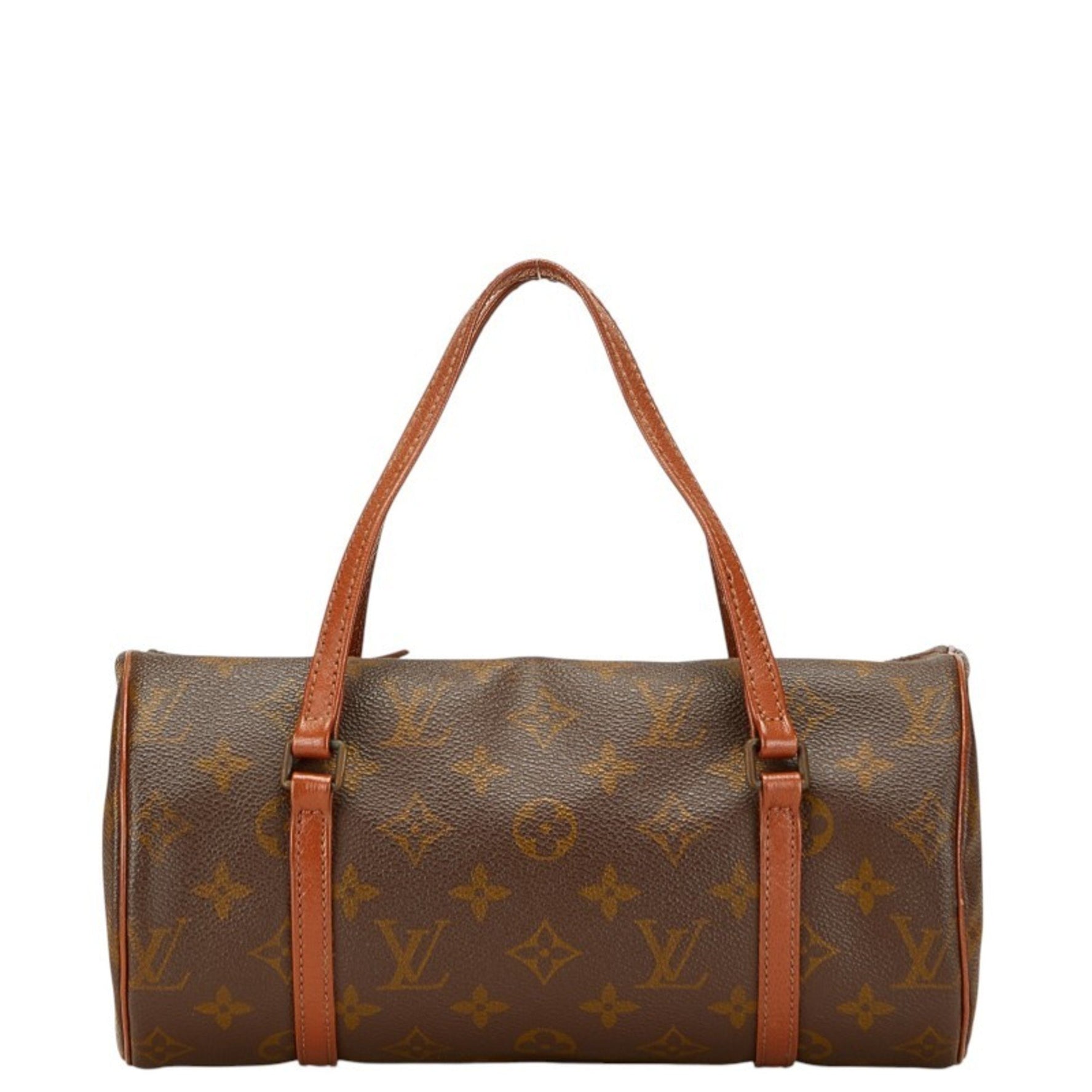 Louis Vuitton Monogram Papillon 26 (Old) Vintage Handbag PVC Leather LOUIS VUITTON