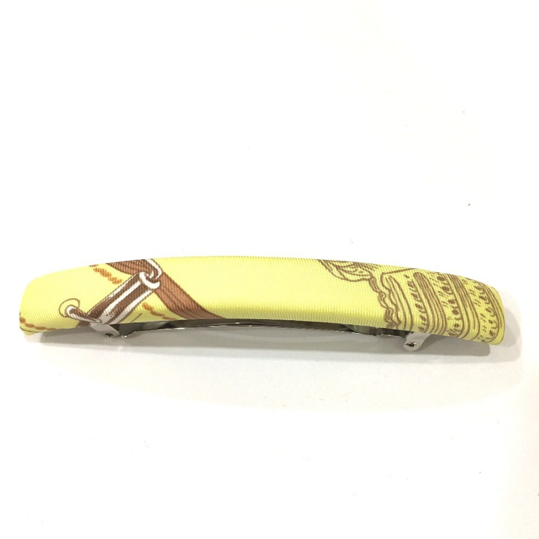HERMES Hair Clip Barrette Silk