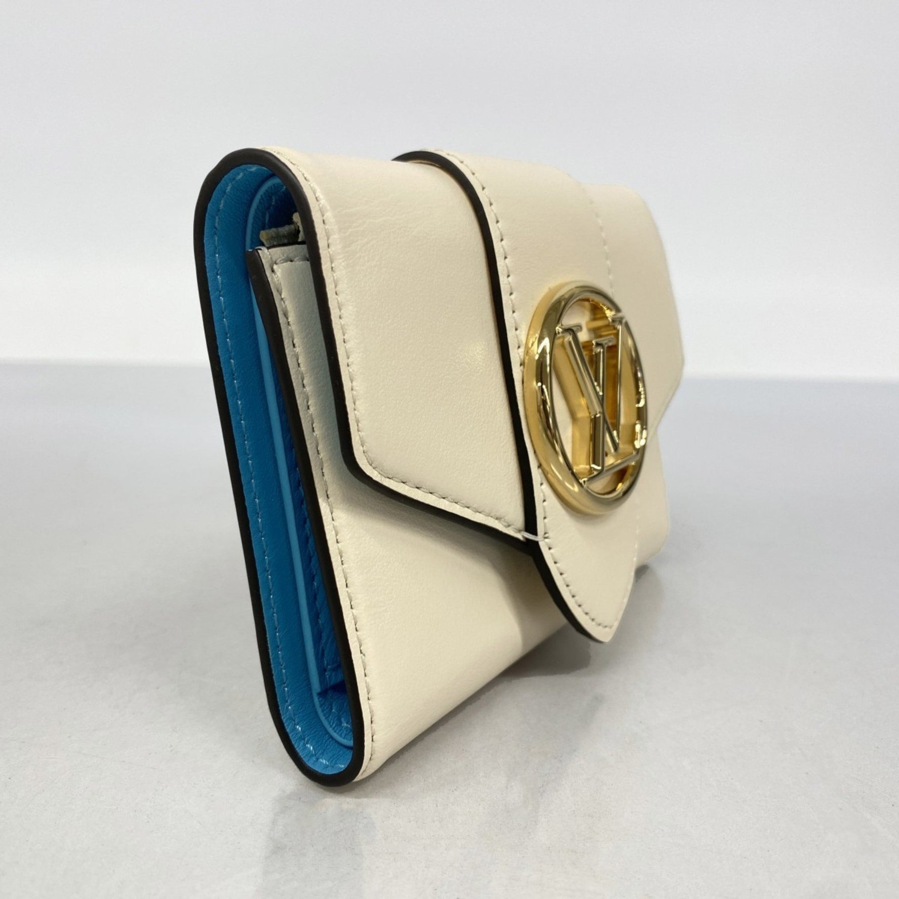Louis Vuitton Tri-fold Wallet Portefeuille LV Pont Neuf Crème