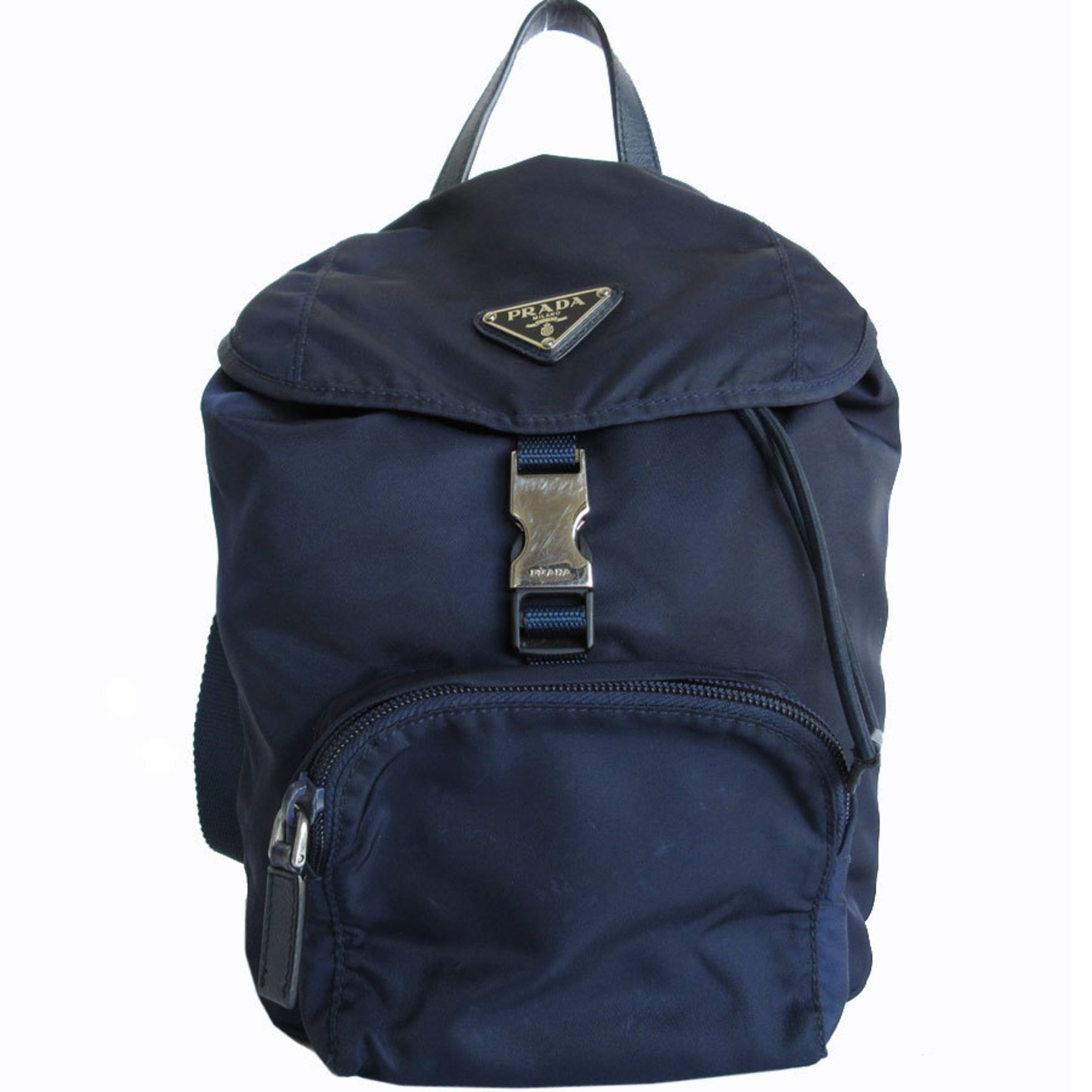 PRADA Backpack Nylon Silver