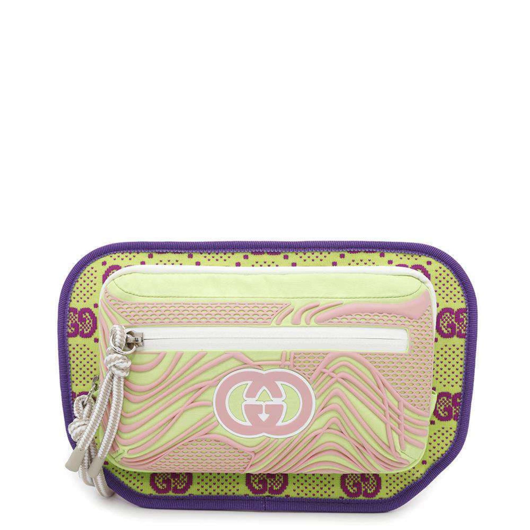 Gucci Body Bag GG Nylon Belt Rubber Waist