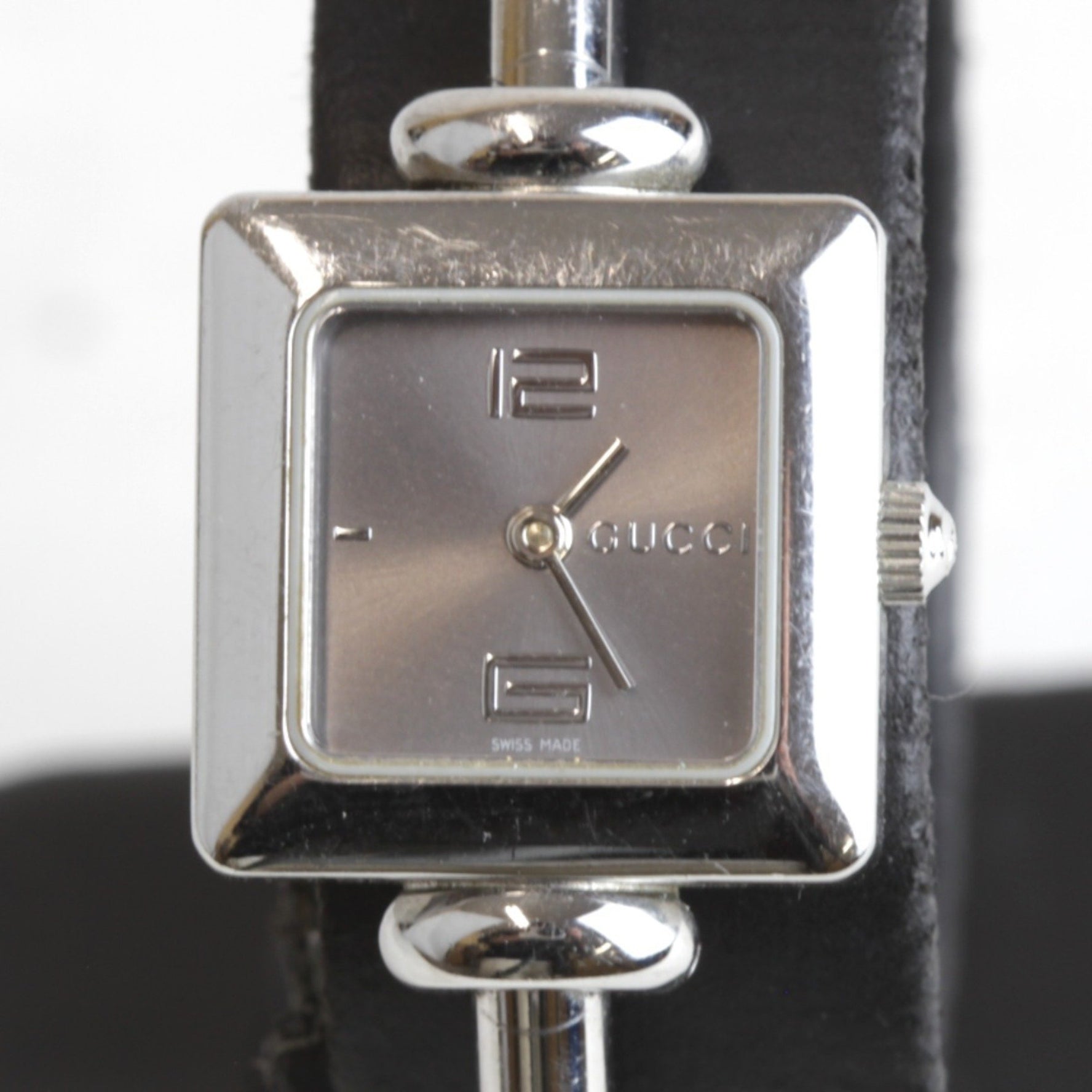 GUCCI Bangle Watch Square Quartz
