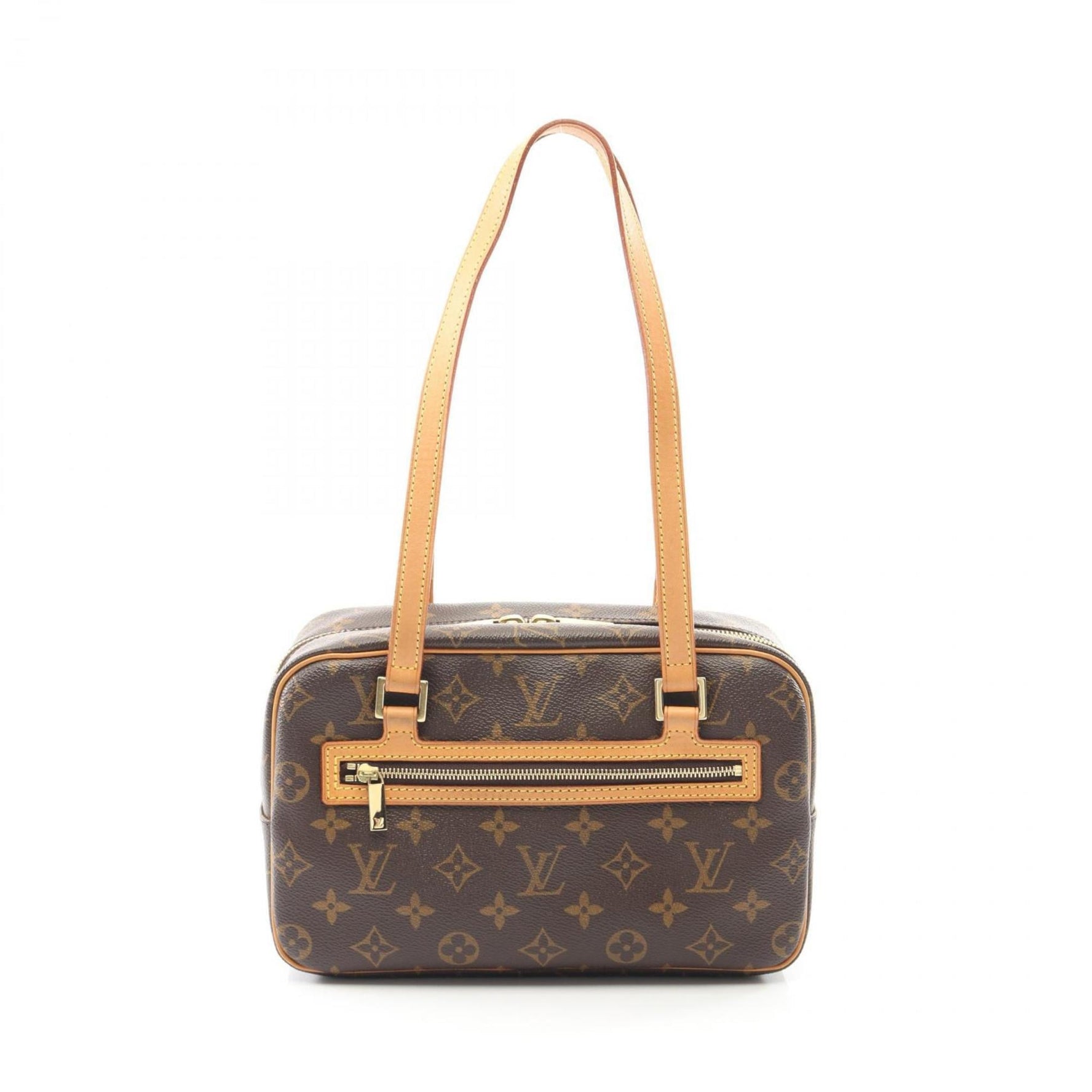 Louis Vuitton Cite MM Monogram Shoulder Bag, Coated Canvas and Leather, Brown