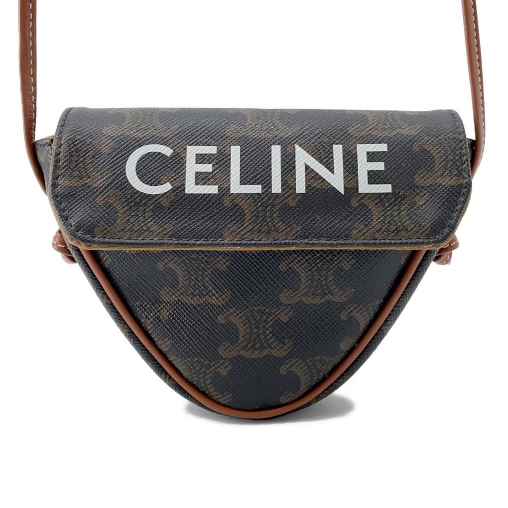 Celine shoulder bag mini triangle triomphe pochette