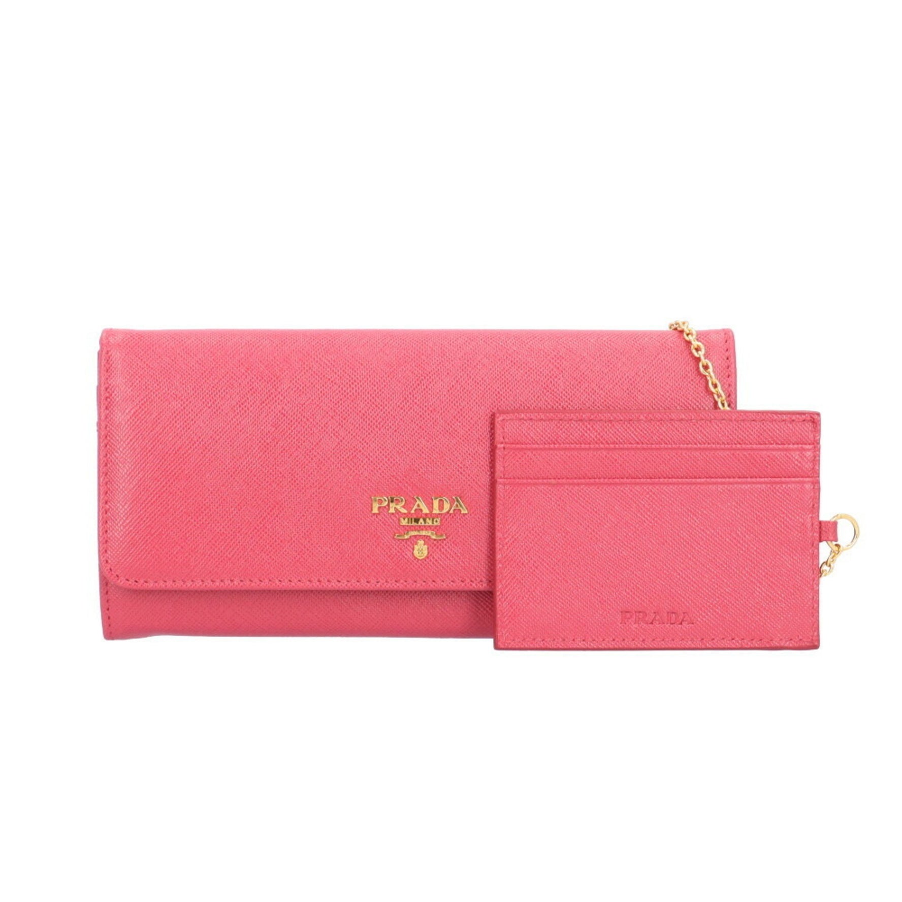 Prada Saffiano Long Wallet Leather 1MH132 Women's PRADA