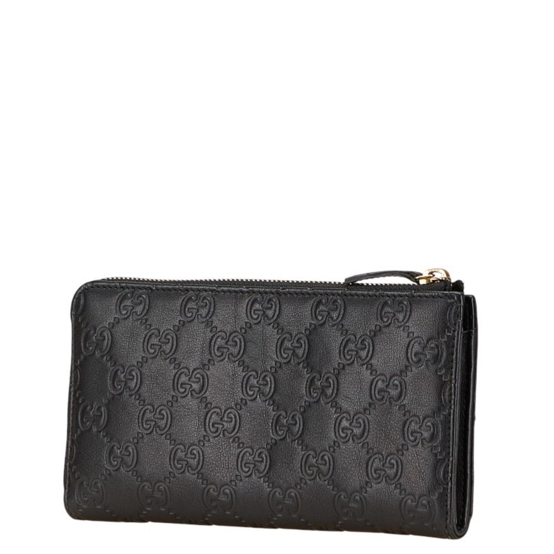 Gucci Guccissima Long Wallet with L-shaped Zipper, Leather