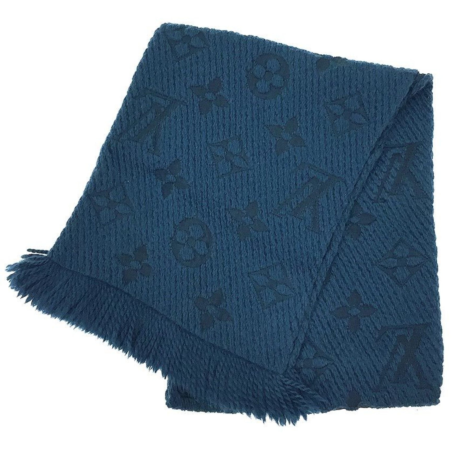 Louis Vuitton Monogram Muffler Escharp Mania Wool x Silk Vuitton Men and Women