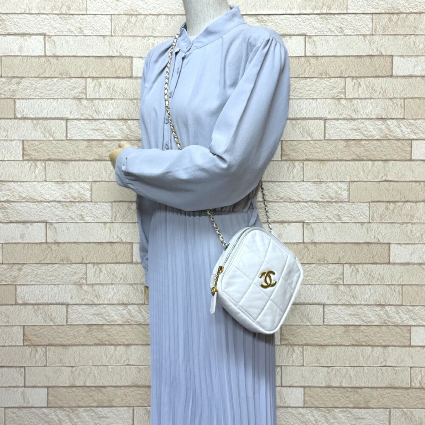 CHANEL Matelasse Shoulder Bag Lambskin