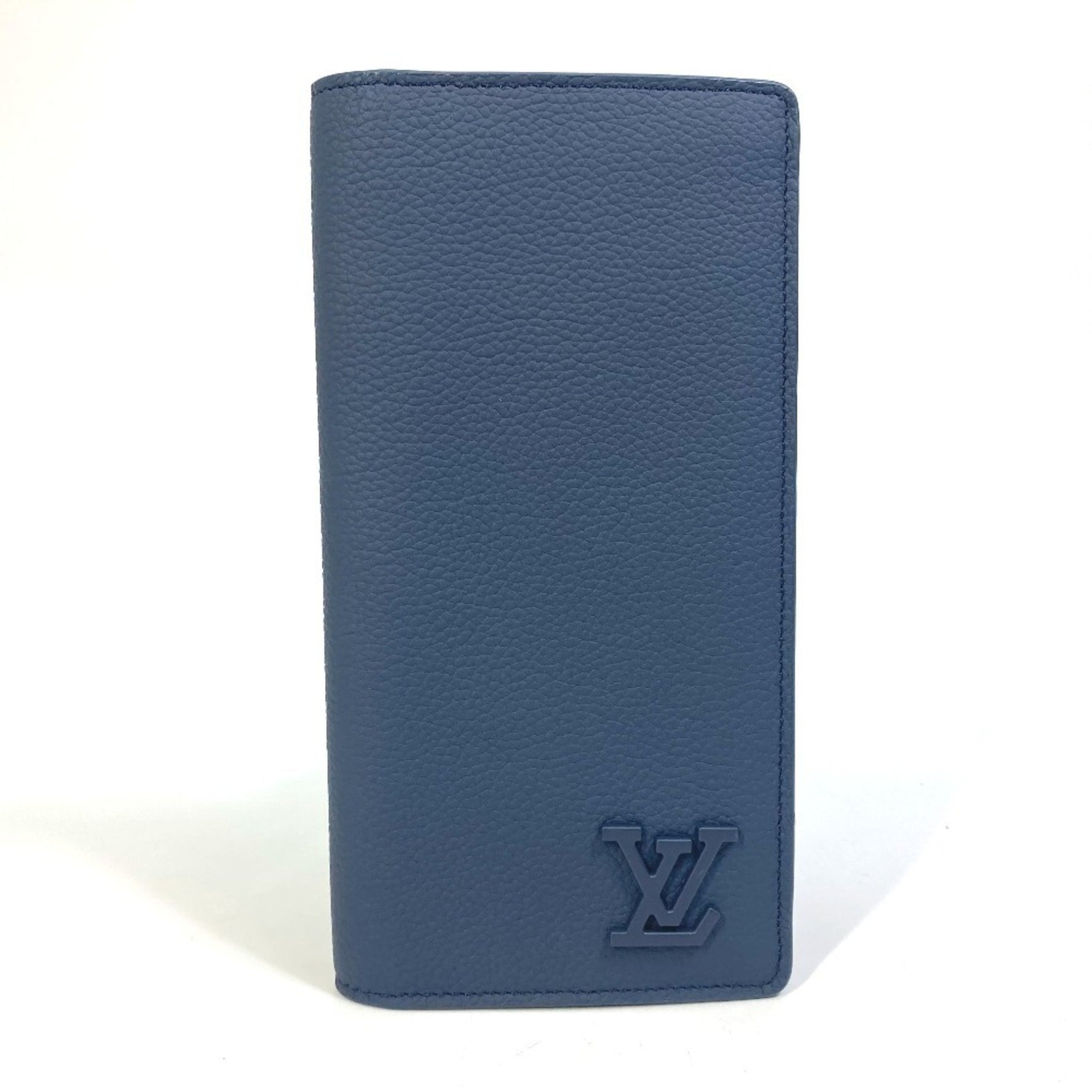 Louis Vuitton Portefeuille Brazza NM Bifold Long Wallet, Leather, Marine