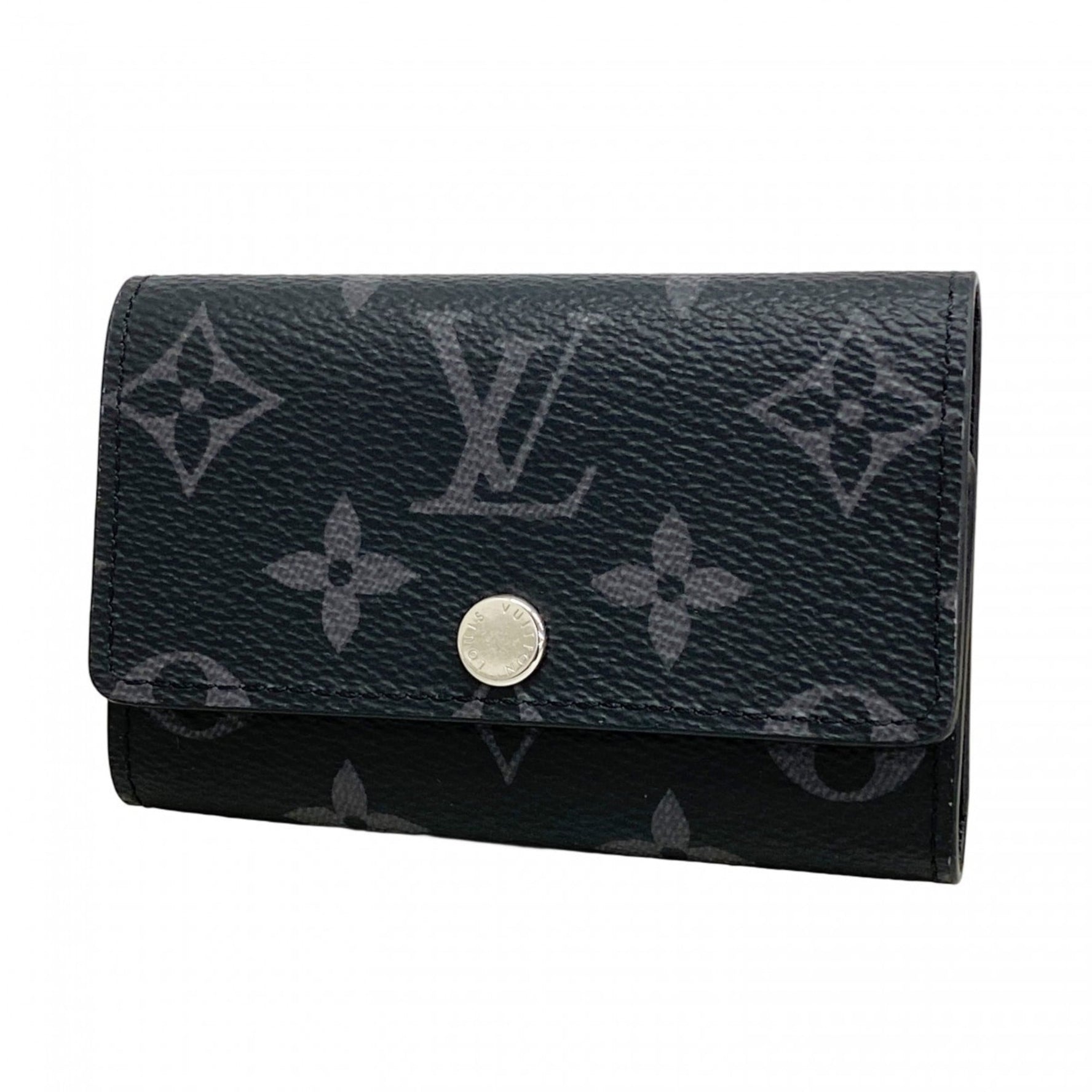 Louis Vuitton Monogram Eclipse Multicle 6 Key Case Black/Grey