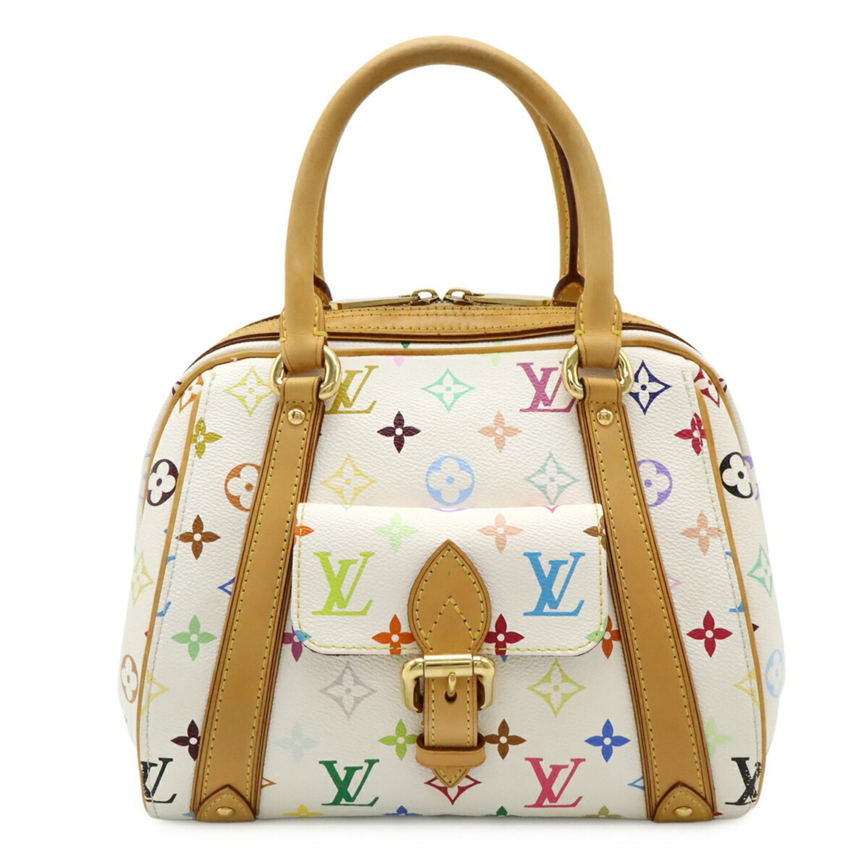 Louis Vuitton Monogram Multicolor Priscilla Handbag Blanc White
