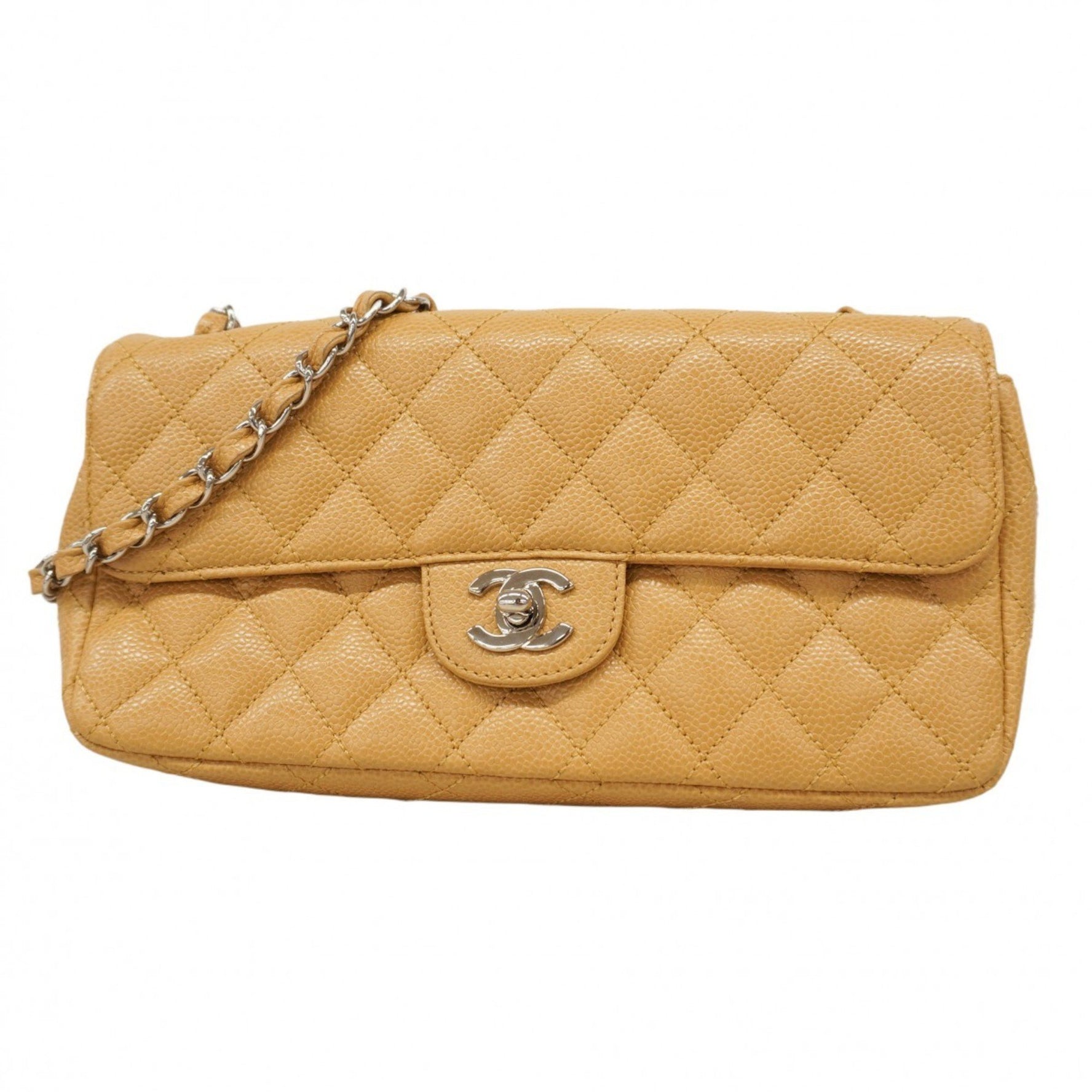 Chanel Matelasse Shoulder Bag with Chain Bag, Caviar Skin