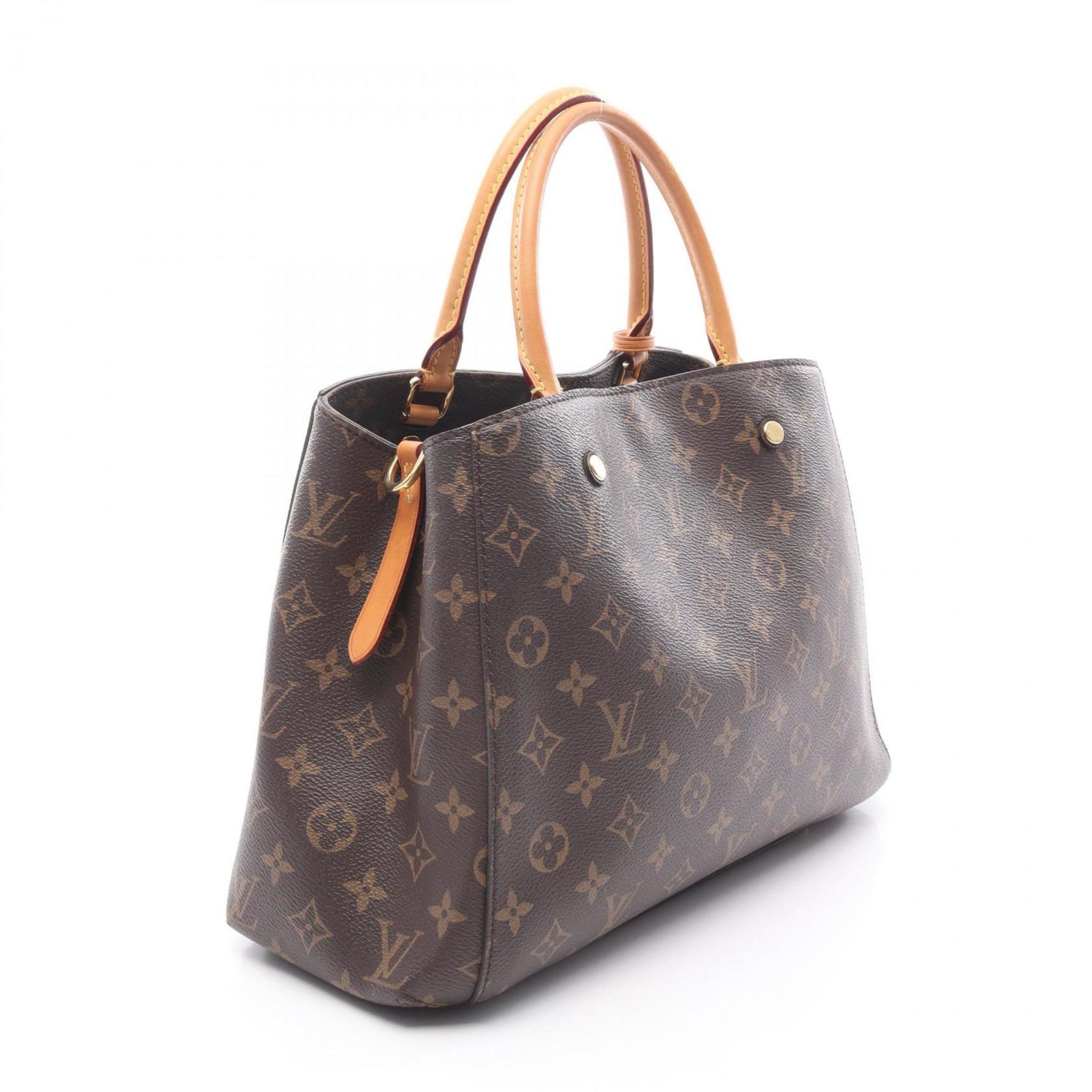 Louis Vuitton Montaigne MM Handbag, PVC-Coated Canvas and Leather, Monogram