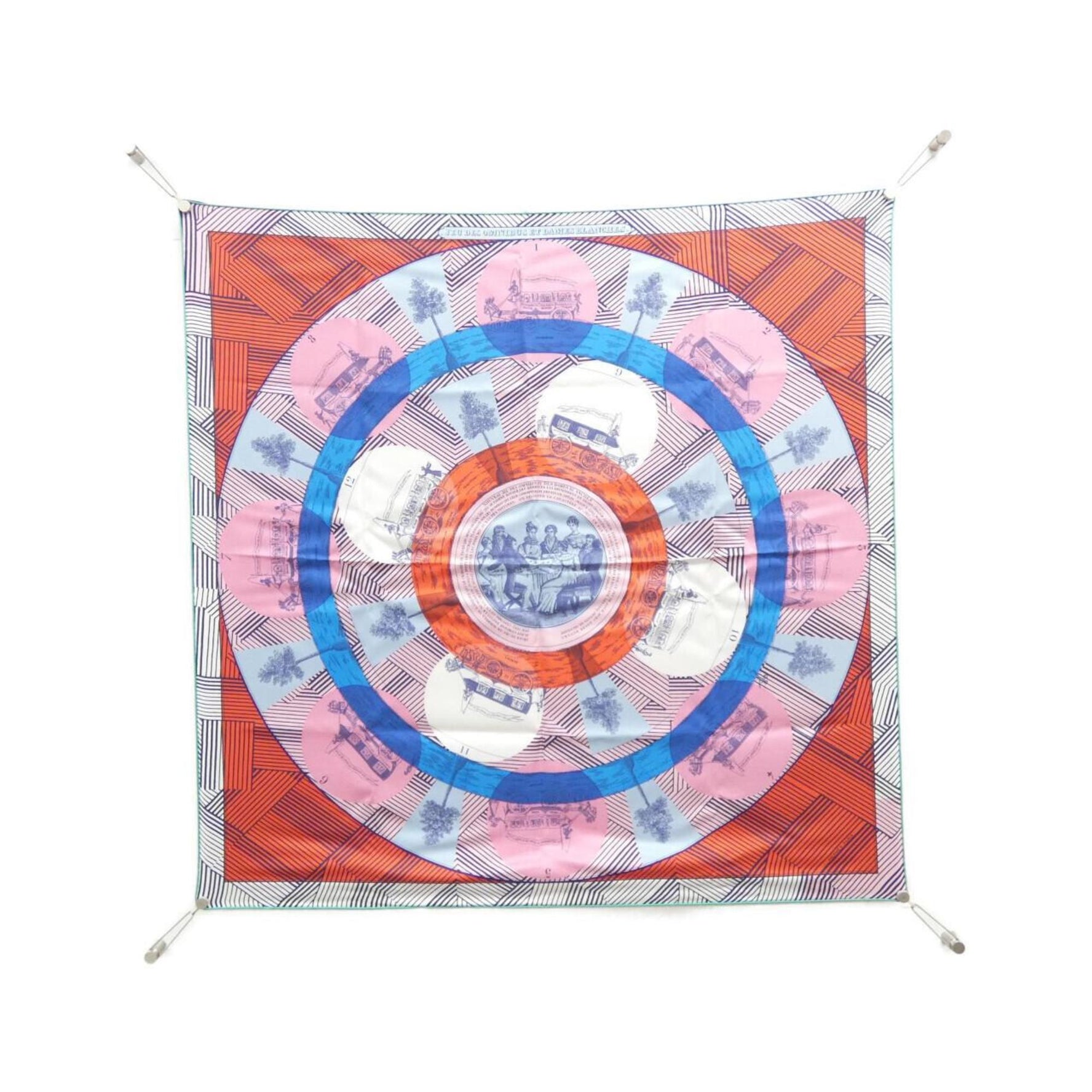 Hermes Hermès JEU DES OMNIBUS REMIX Carre Scarf