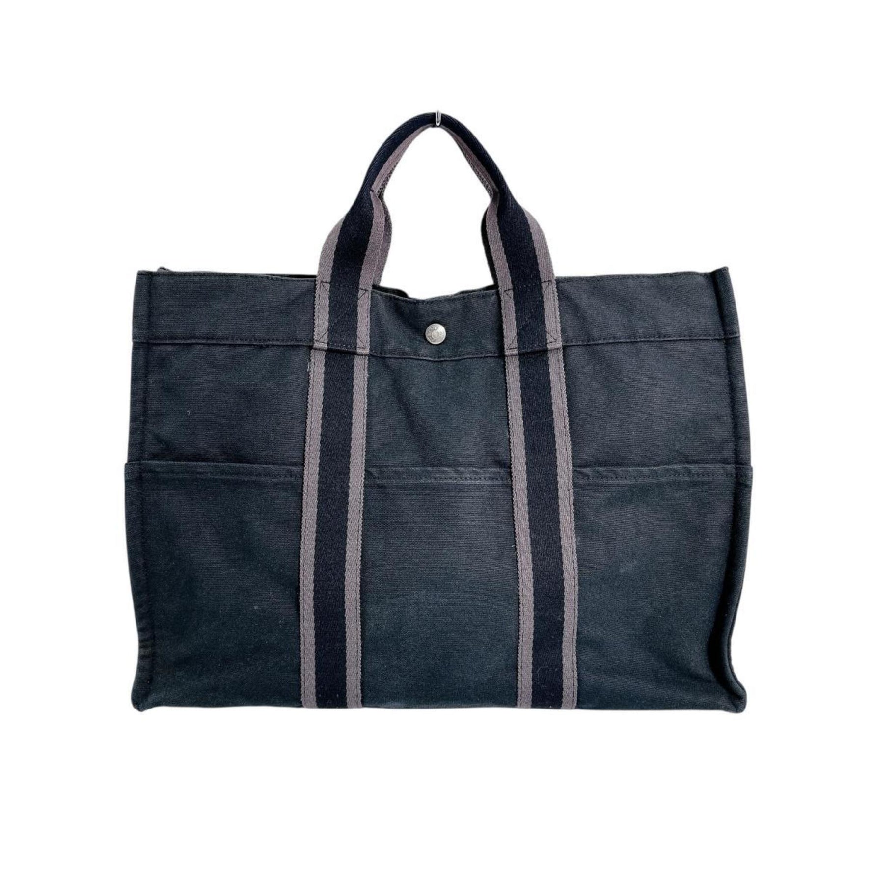 Hermès HERMES Tote Bag MM Air Line Canvas