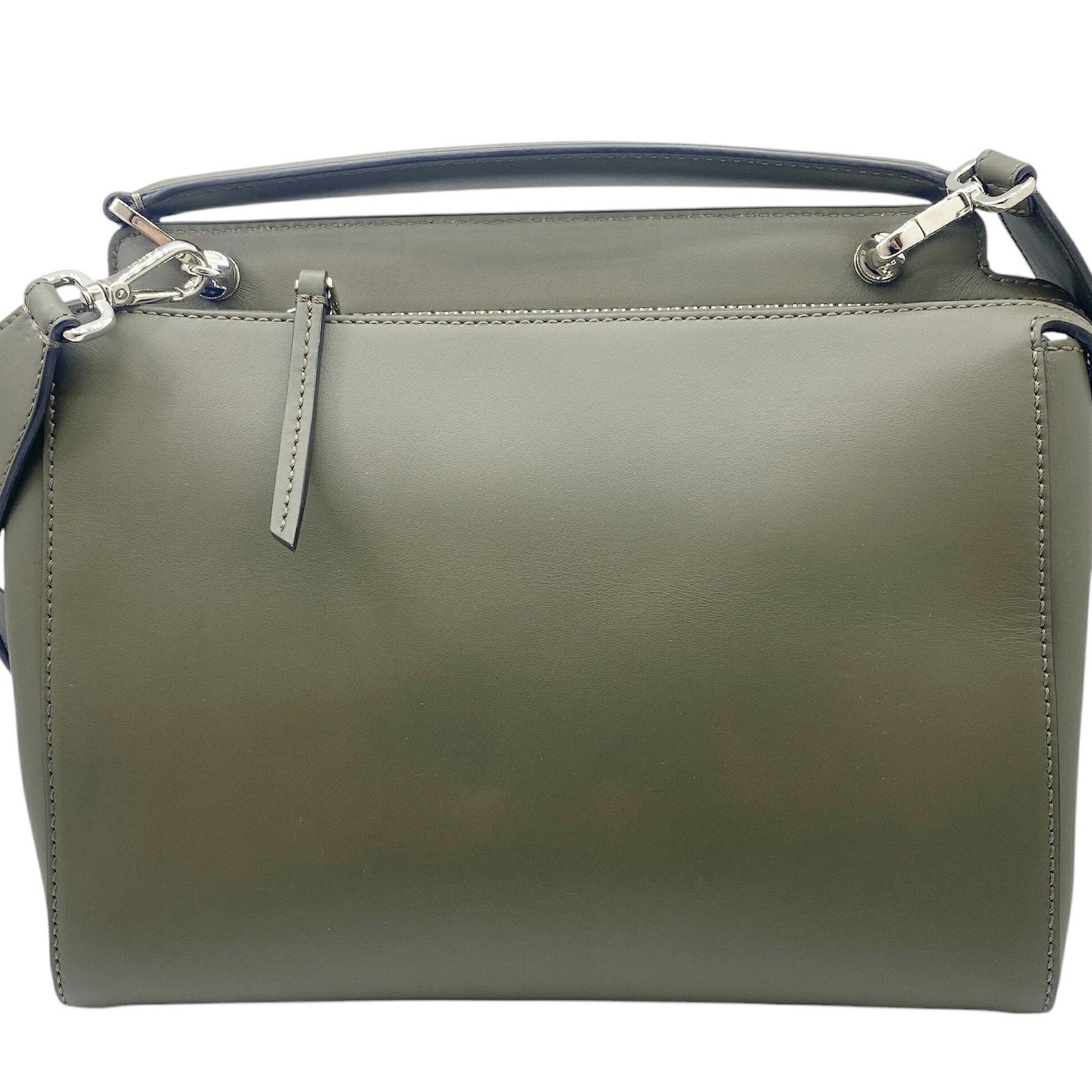 Fendi FEND DOT COM Handbag Leather Orange Shoulder Bag Men's