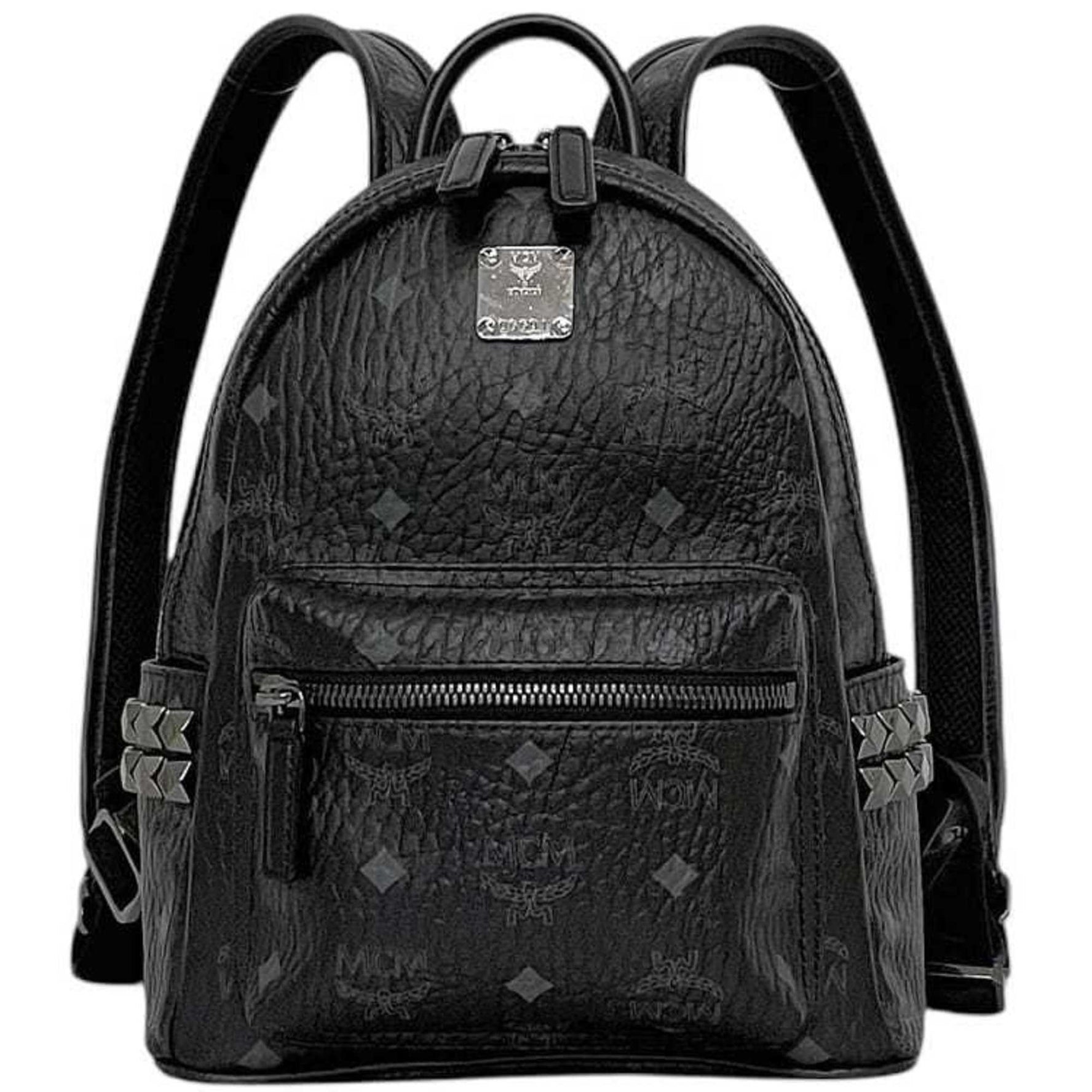 MCM Stark Backpack Visetos PVC Leather Studs Mini