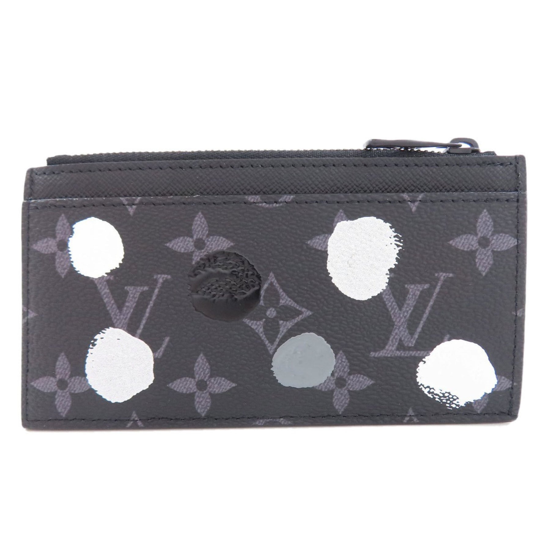 Louis Vuitton Coin Card Holder Yayoi Kusama Collaboration Business Case Monogram Eclipse