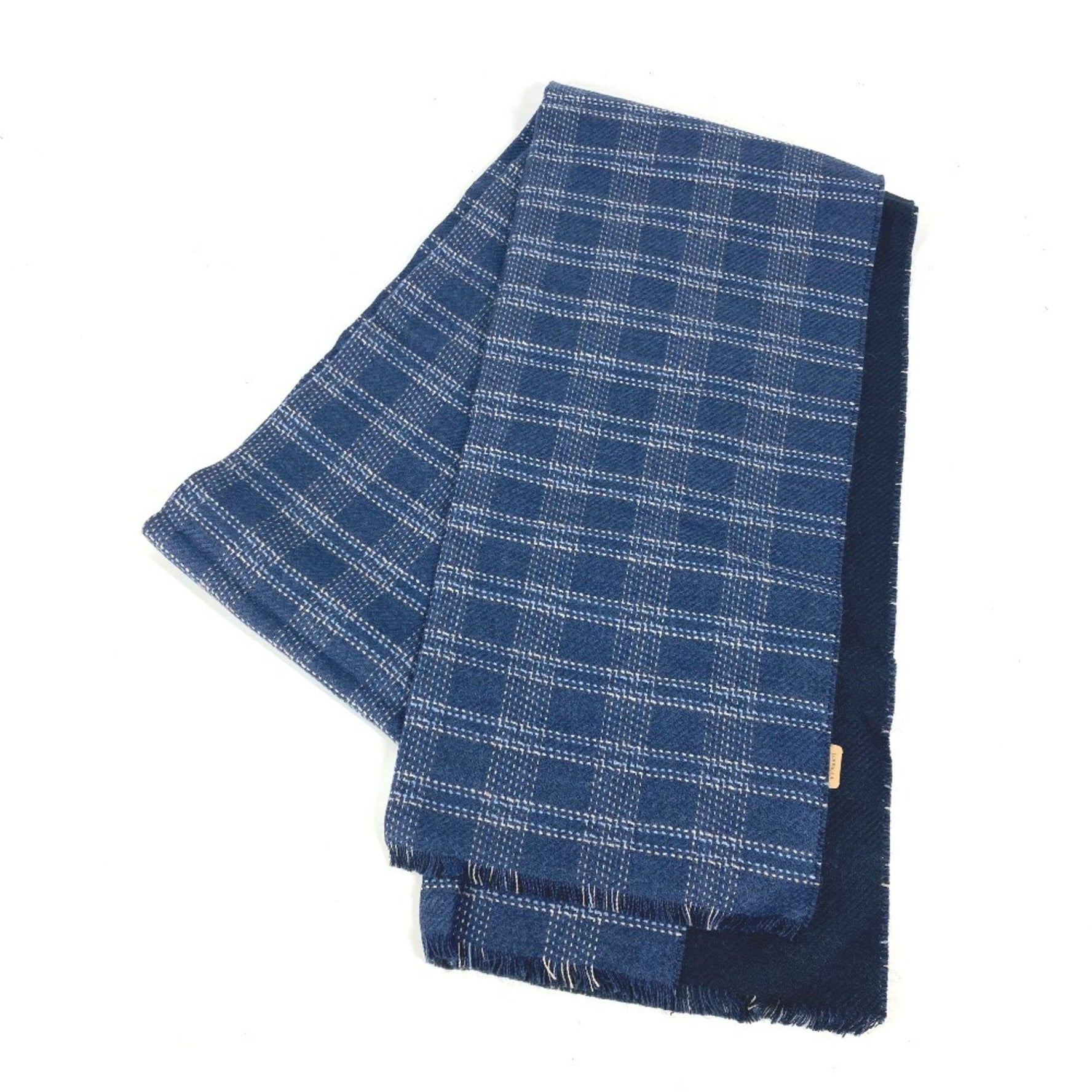 LOEWE Anagram Check Scarf Wool Men's