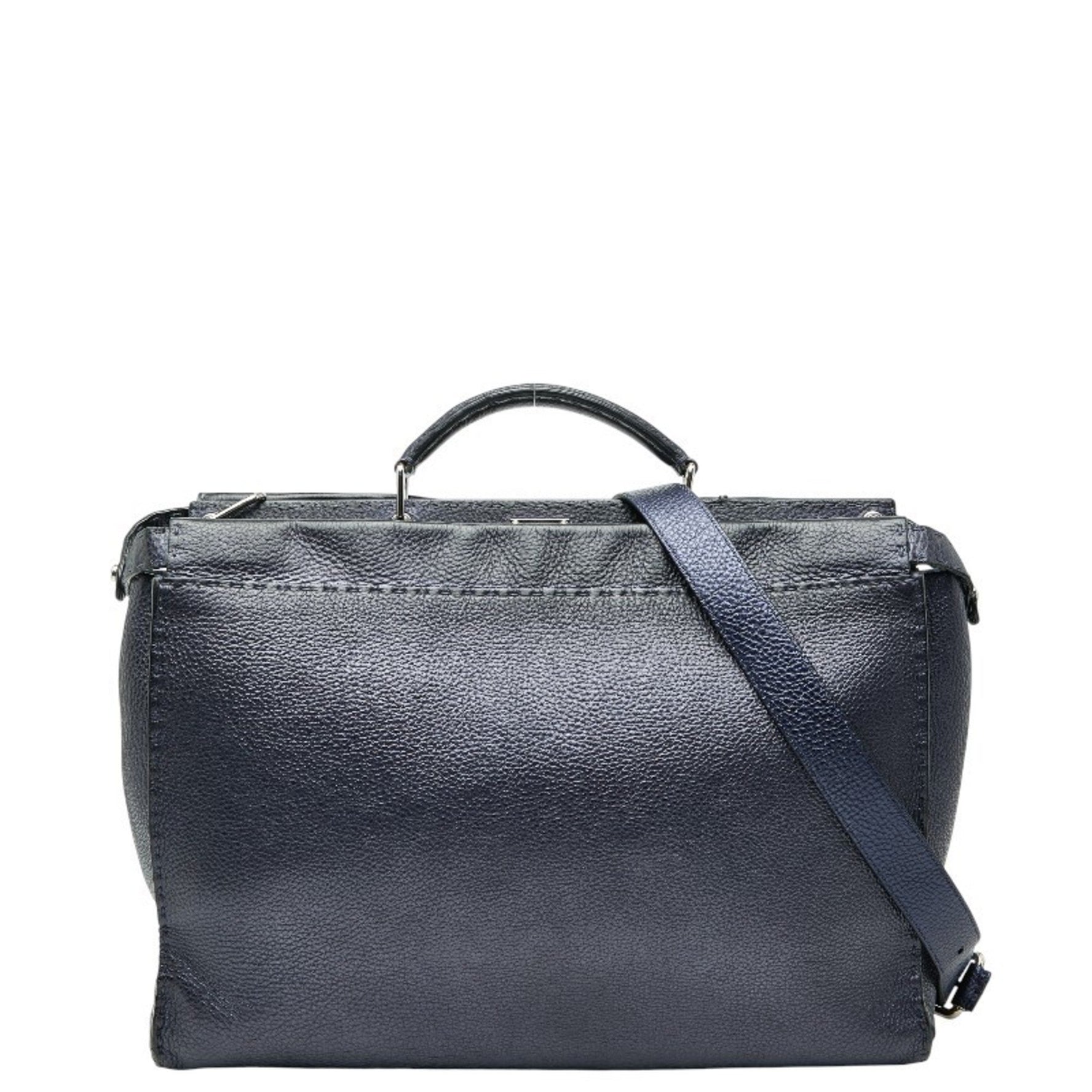 Fendi Selleria Peekaboo Fit Bugseye Monster Business Bag Shoulder Leather