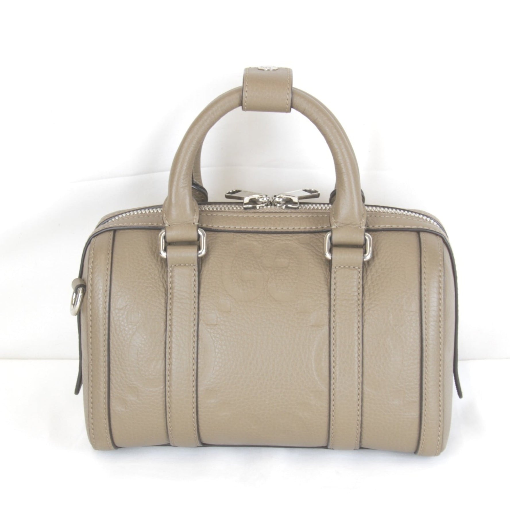 GUCCI Jumbo GG Mini Duffle Handbag Leather