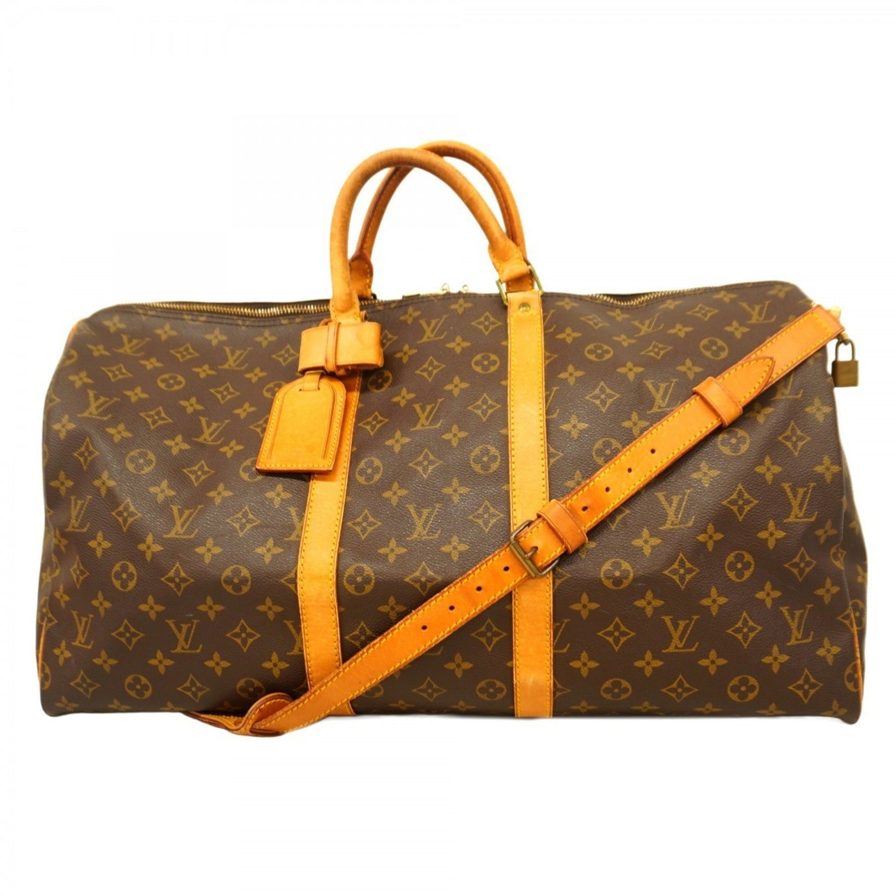 Louis Vuitton Monogram Keepall Bandouliere 55 Boston Bag Men's and