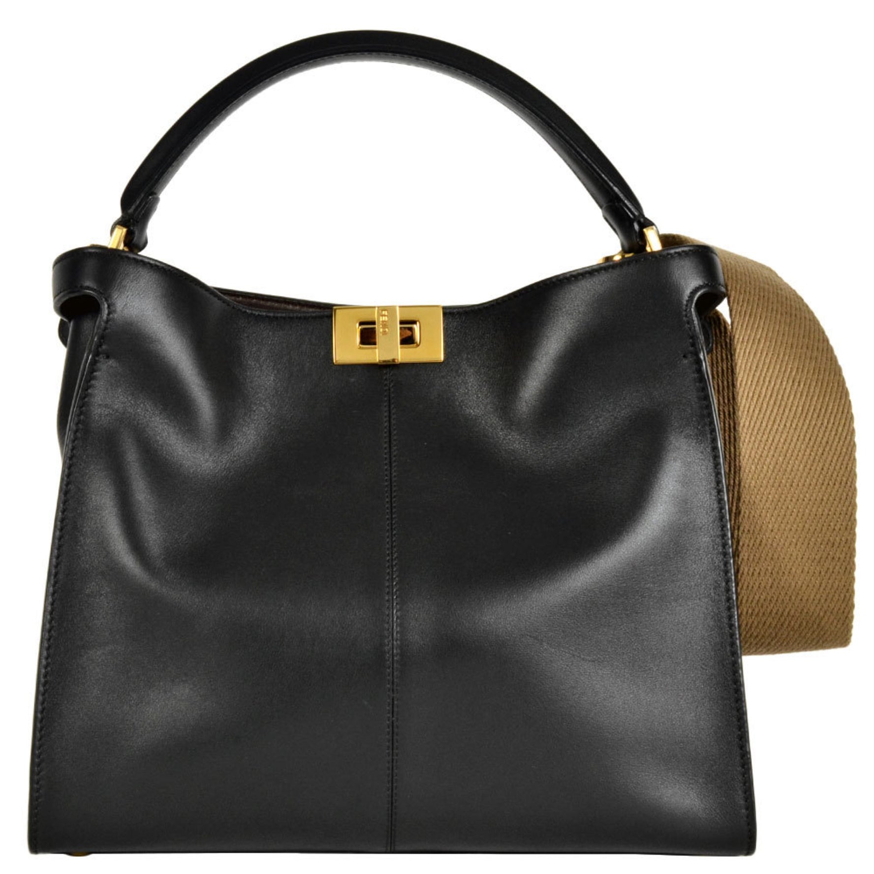 FENDI Peekaboo X-Lite Regular Handbag Leather