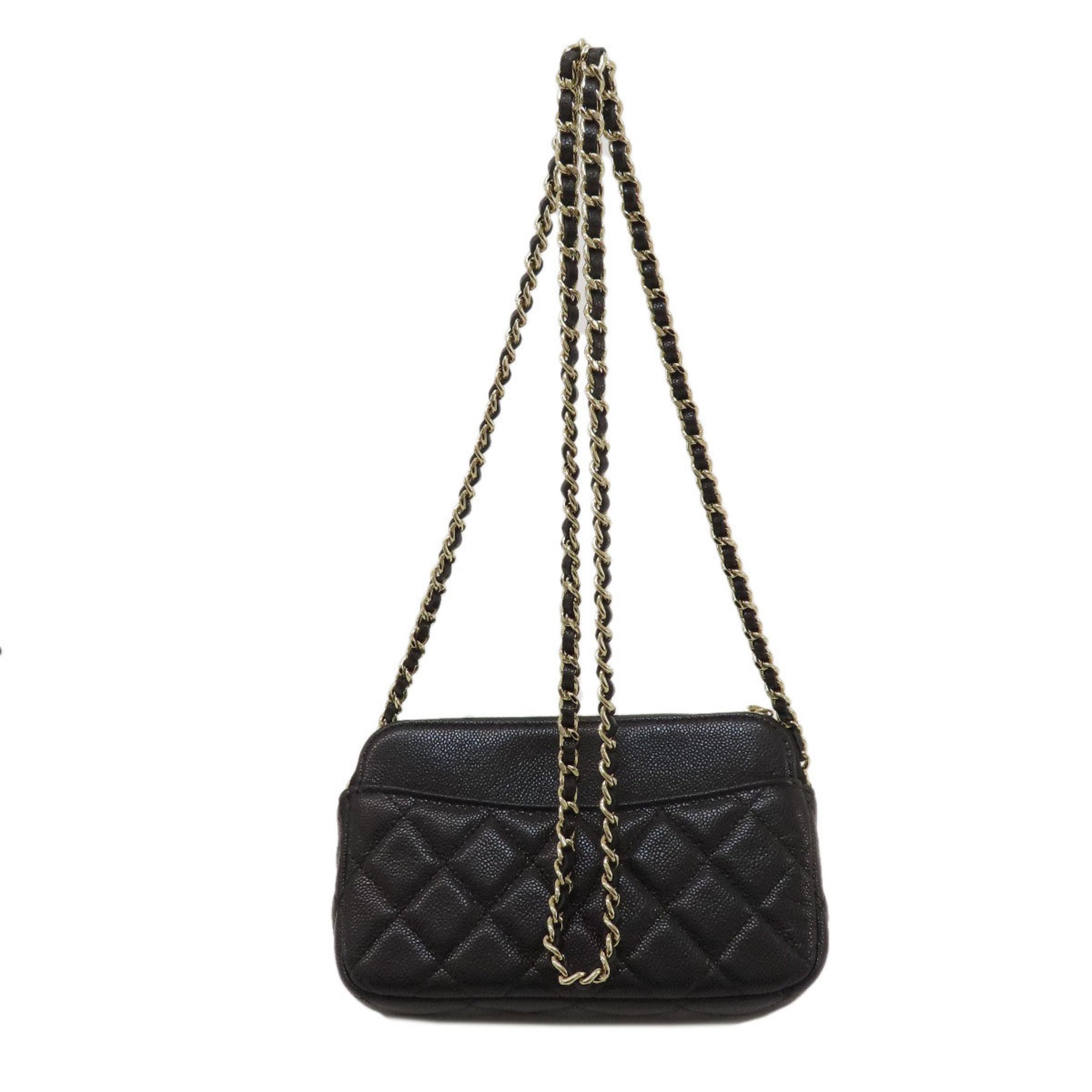 Chanel Chain Shoulder Matelasse Bag Caviar Skin