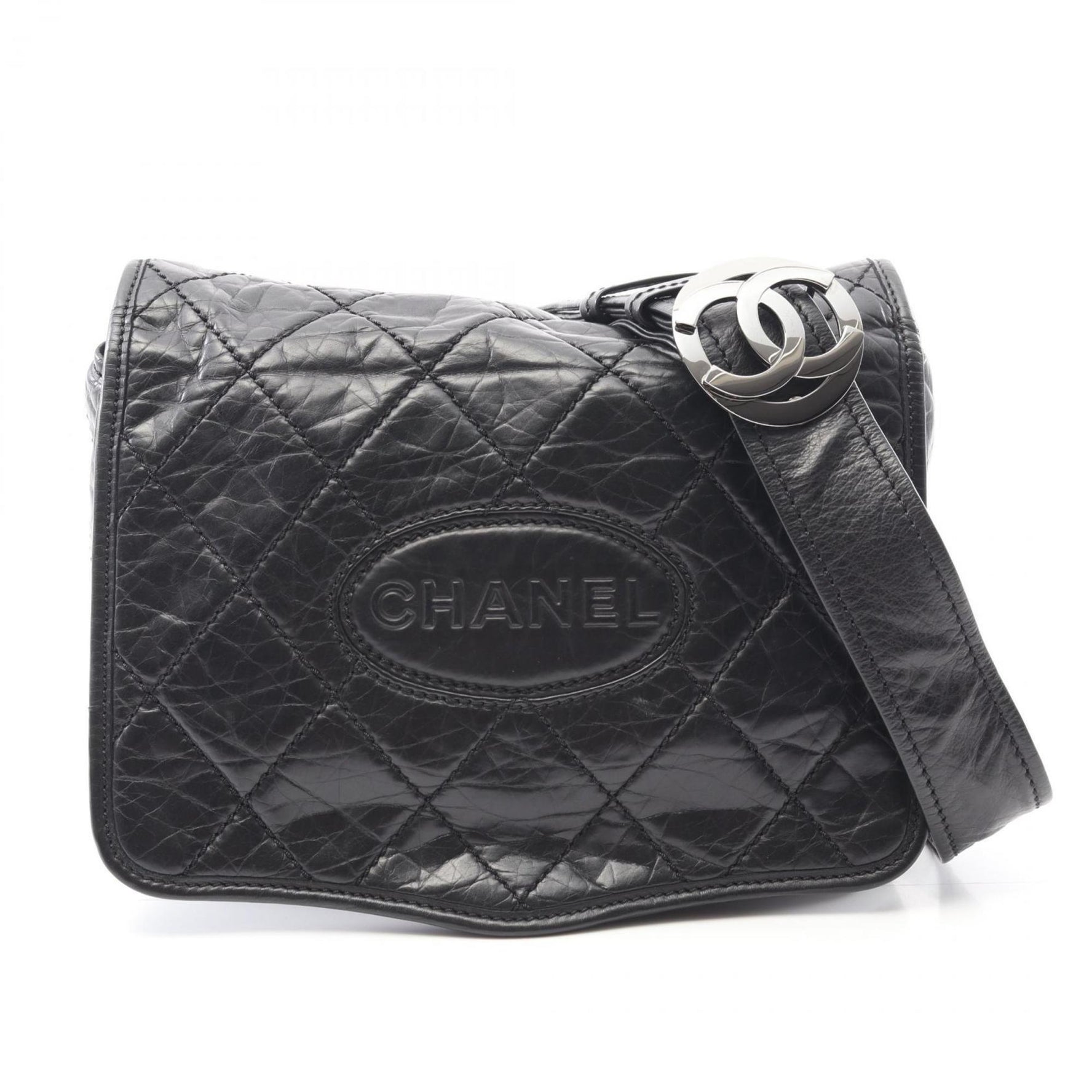 CHANEL Wild Stitch Shoulder Bag in Calfskin Leather