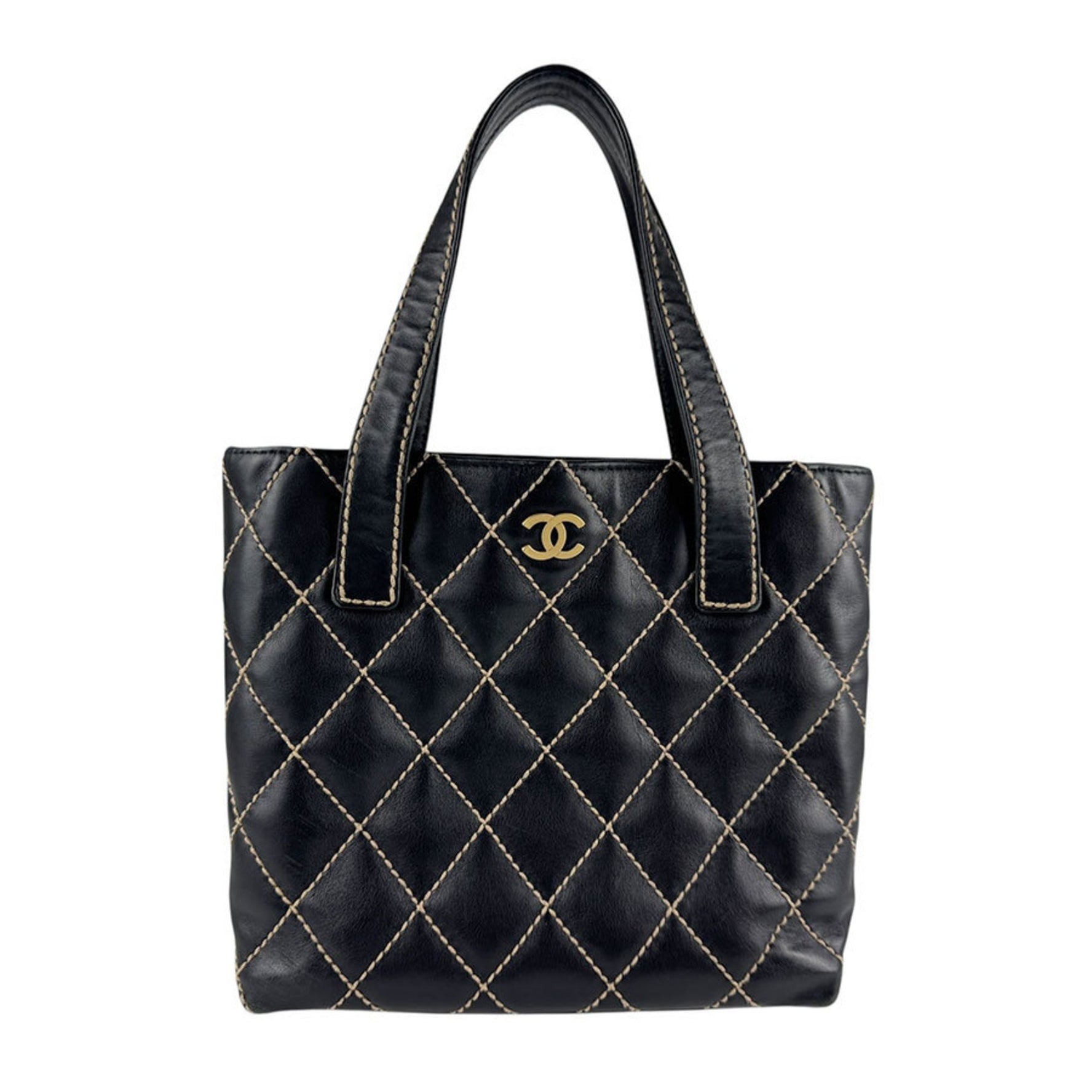 CHANEL Wild Stitch Leather Handbag in