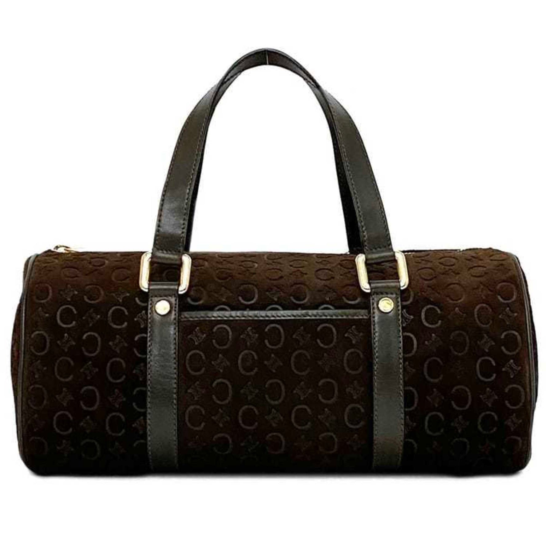 Celine handbag C Macadam Boston bag suede leather